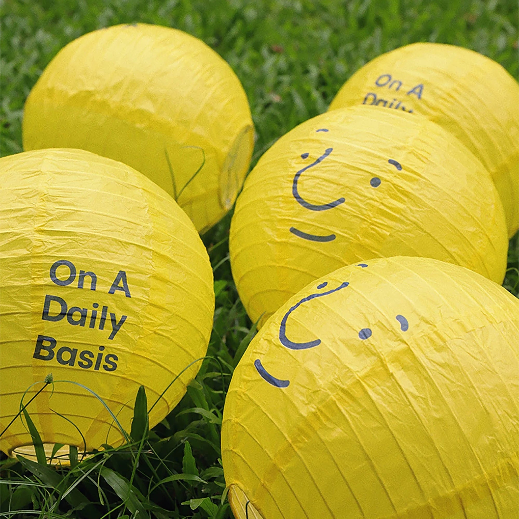 ONADAILYBASIS Smiley Paper Lantern Set