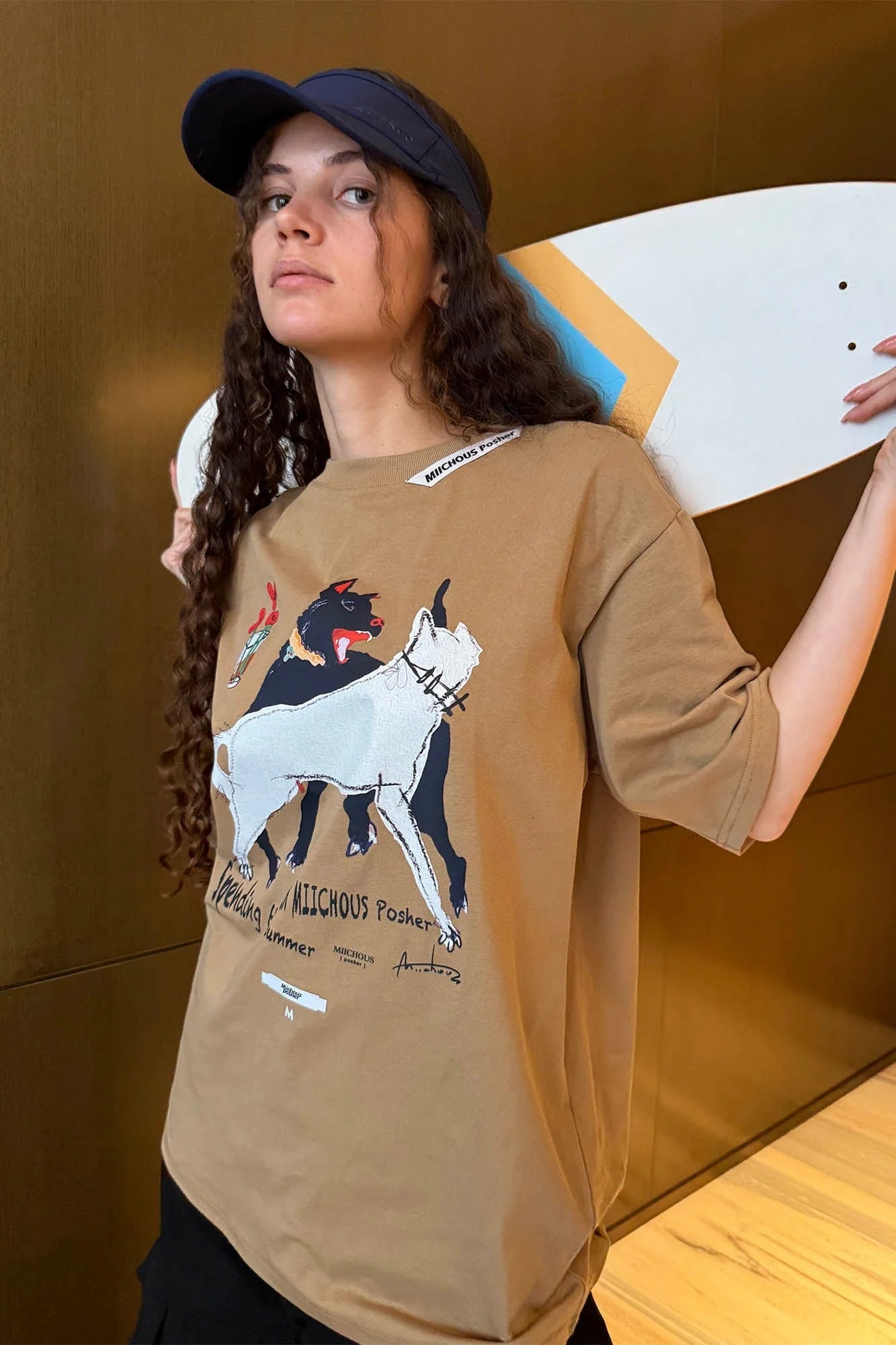 MIICHOUS Dancing Dogs Graphic T-Shirt