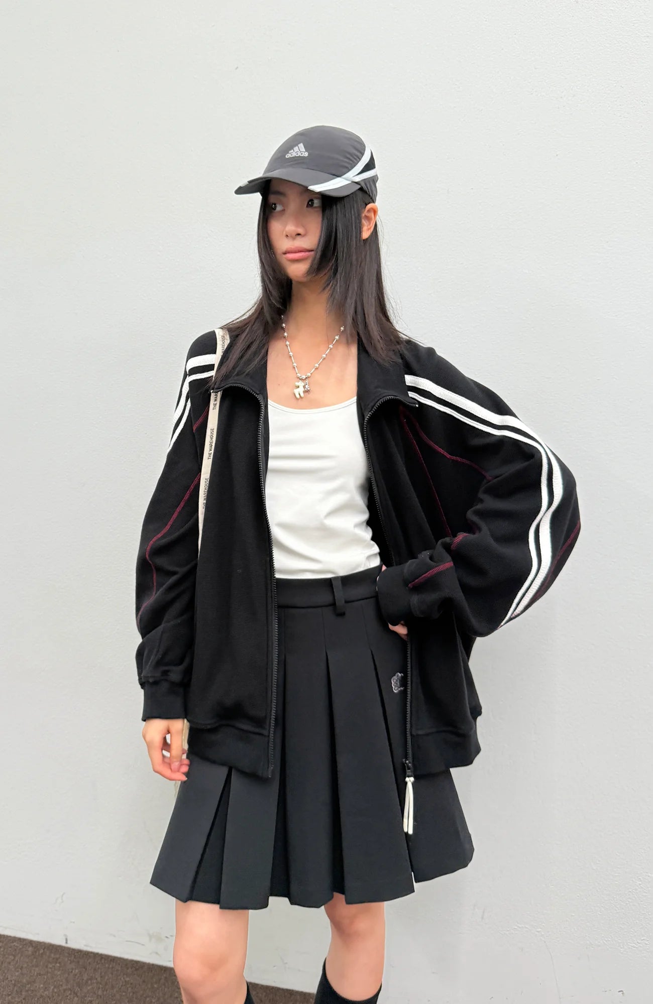 ROARINGWILD A ARCH Retro Stripe Raglan Track Jacket
