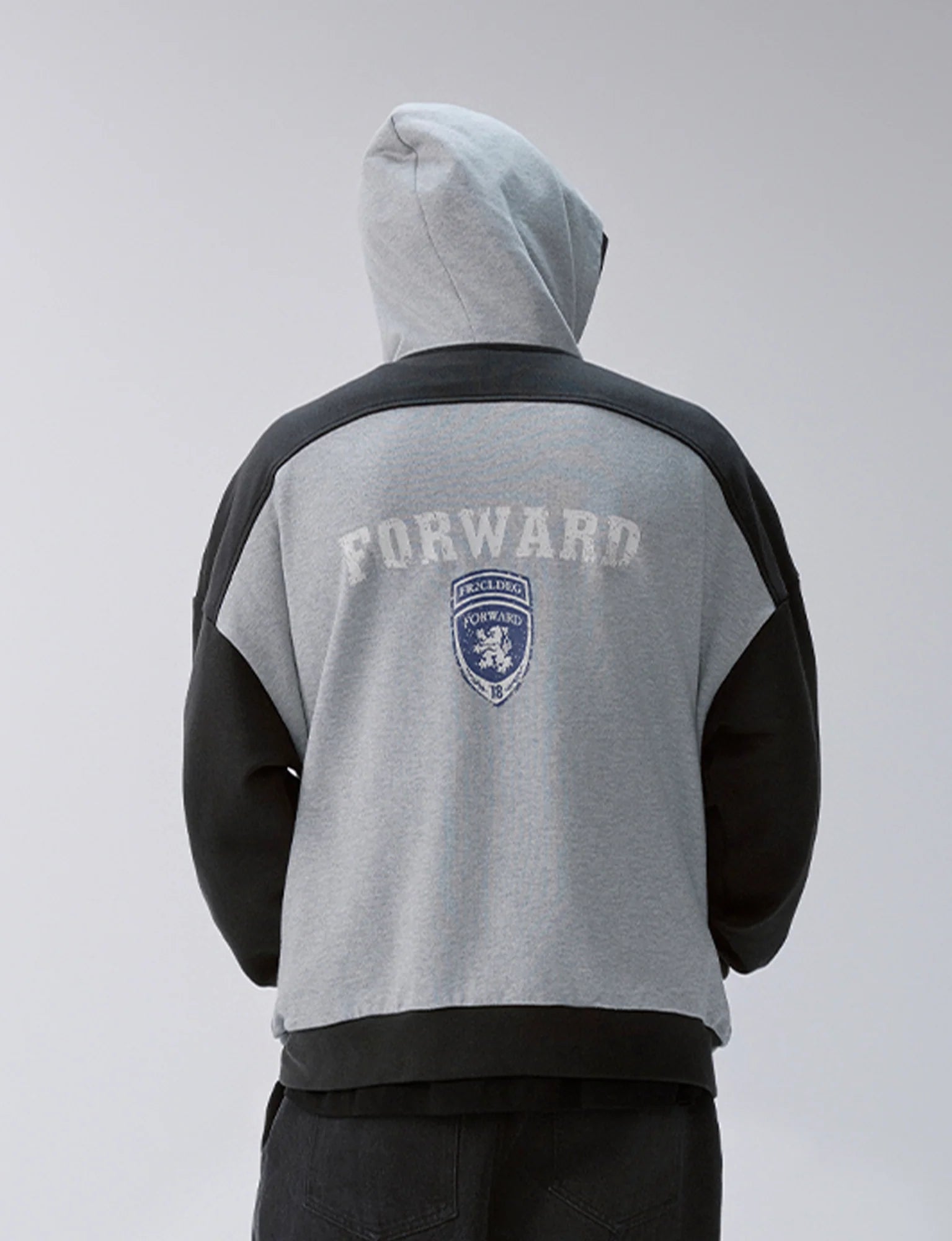 F2CE Contrast Panel Badge Graphic Hooded Jacket
