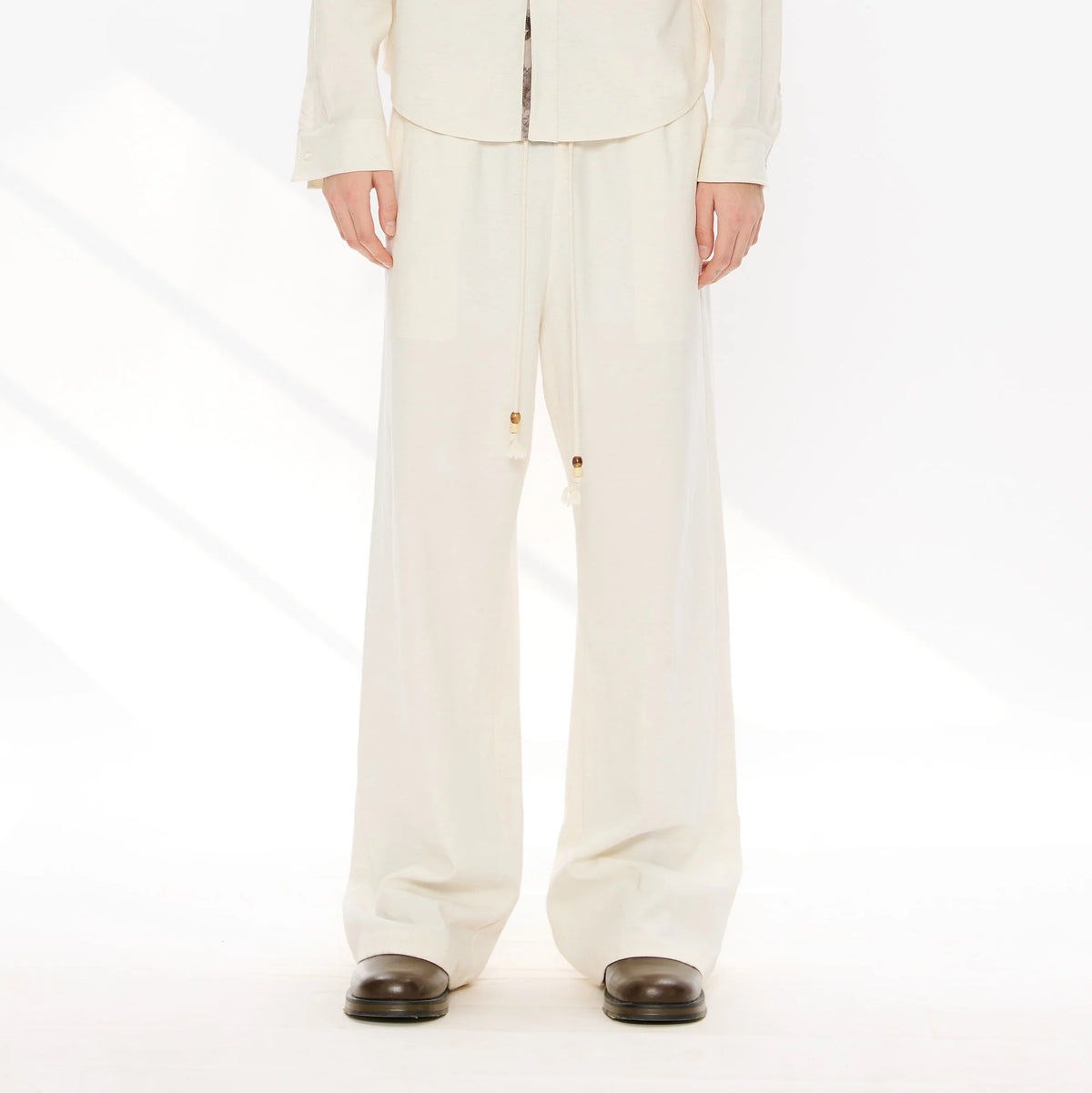 KREATE Tencel-Linen Straight-Leg Pants