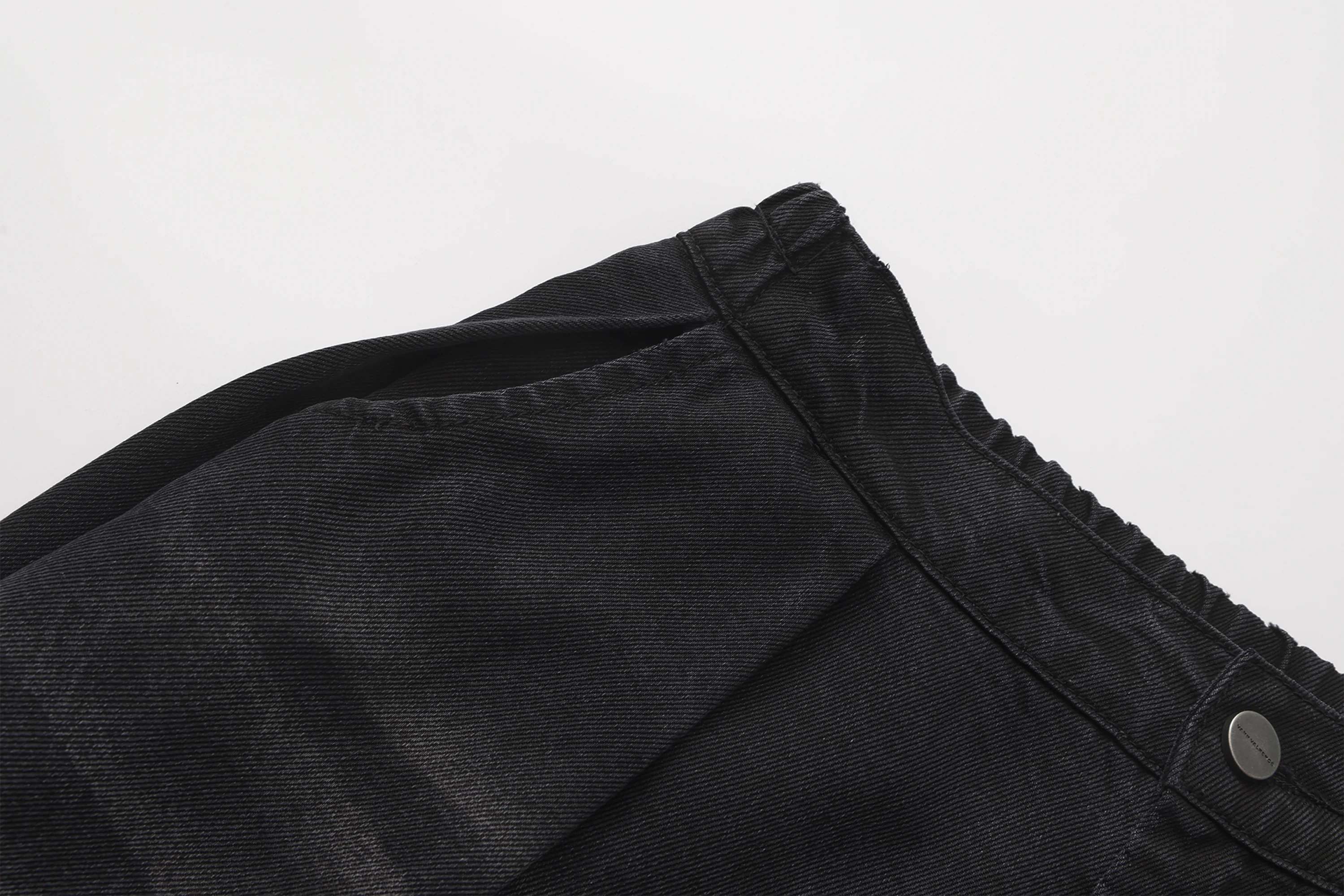 VANN VALRENCE Washed Rivet Tencel Straight-Leg Jeans