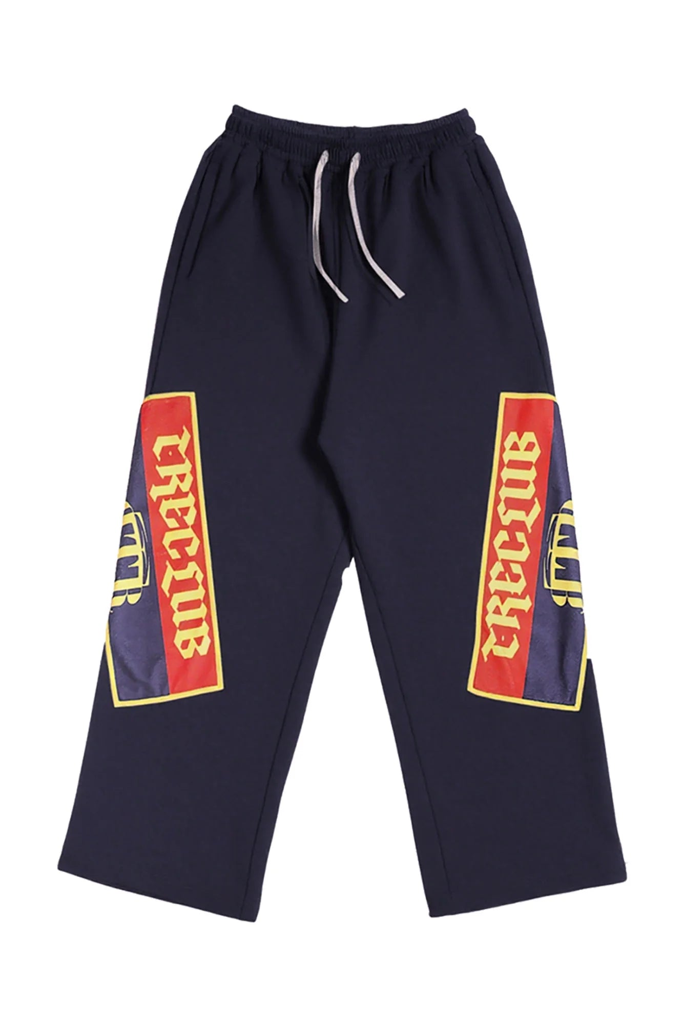 TRECLUB Graphic Patch Oversized Sweatpants