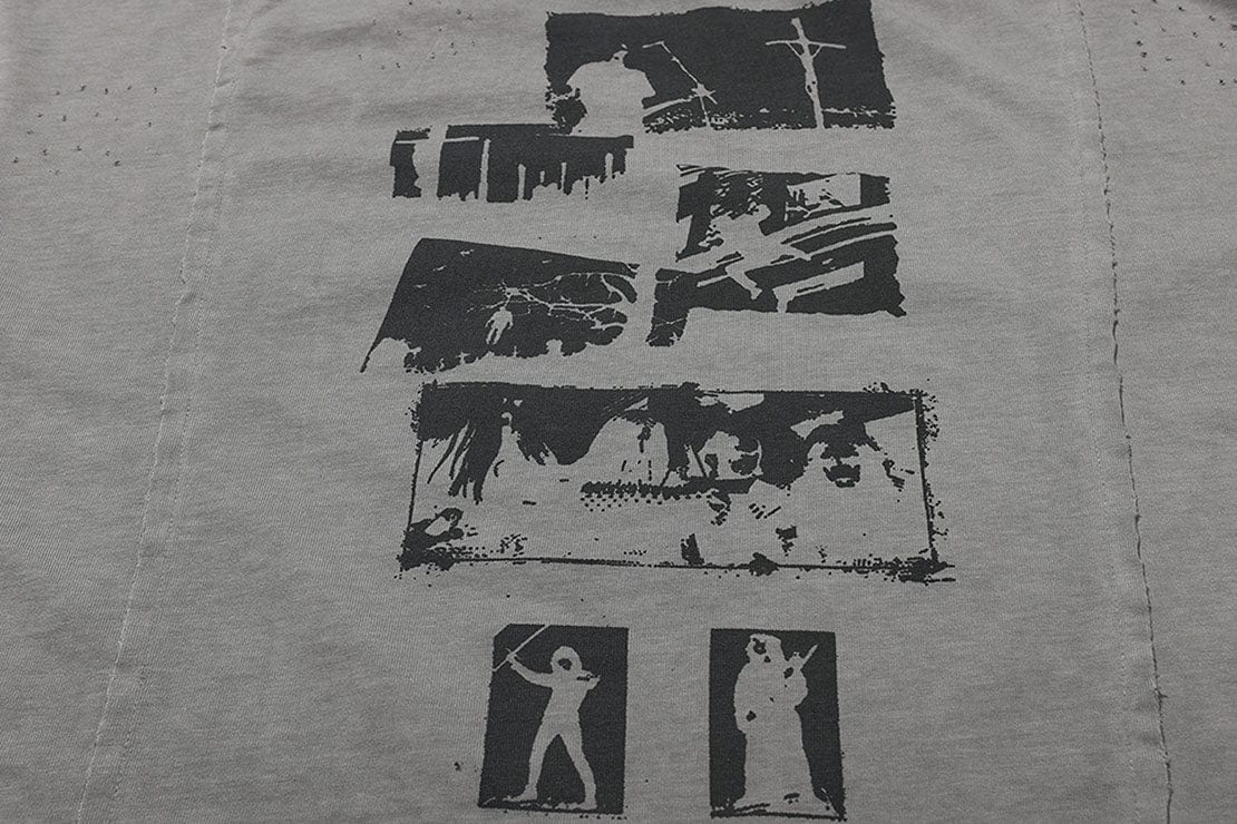 LUUUCAM A Mad Summer Night Dream Distressed Panel T-Shirt