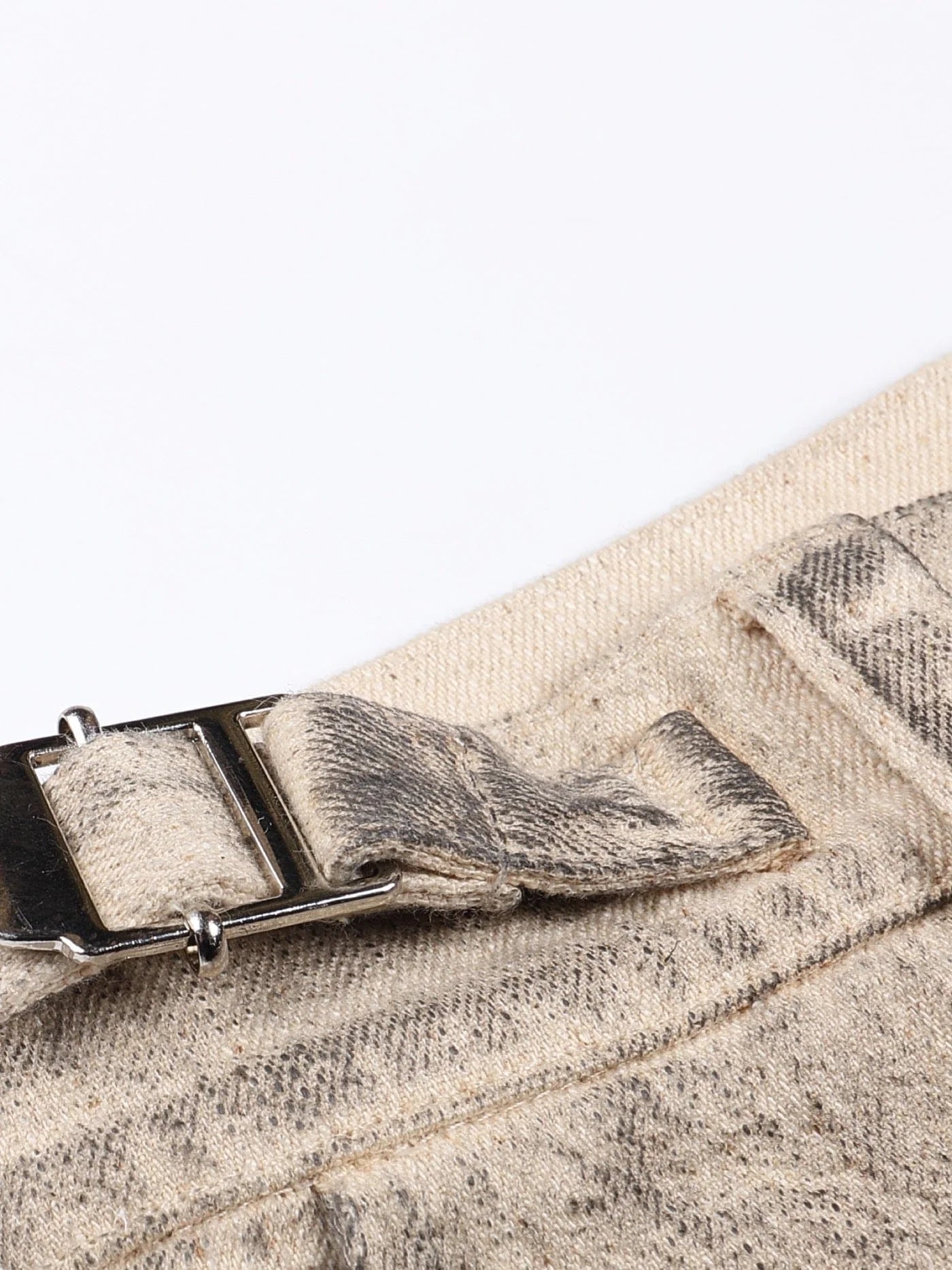 DND4DES Distressed Drawstring Crinkled Zipper Cargo