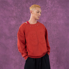 CLP No.96 Patch Studded Sweatshirt