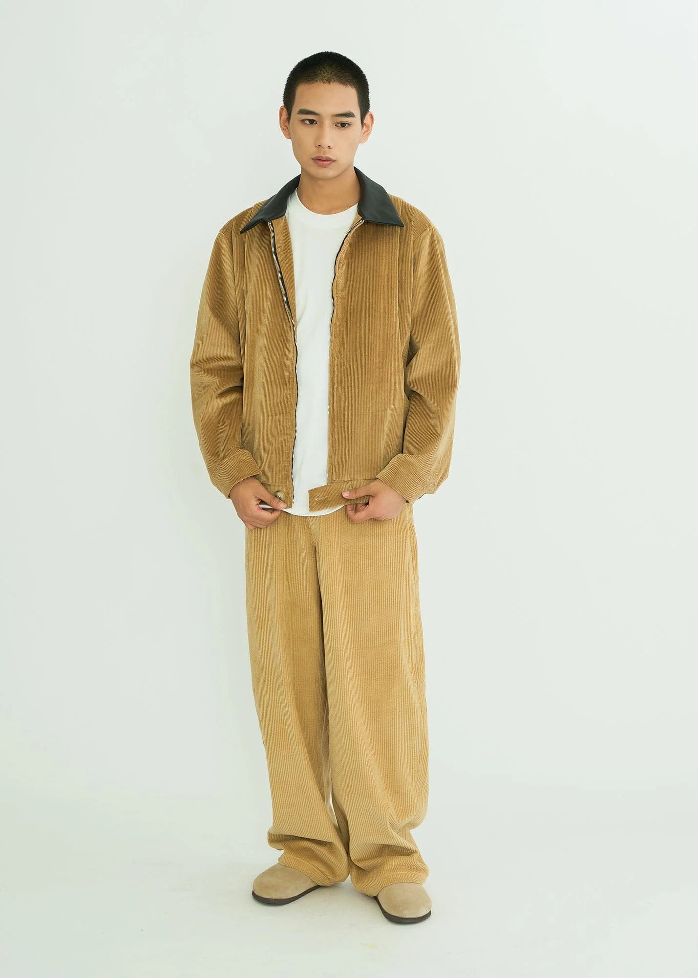 WIID Contrast Collar Corduroy Jacket