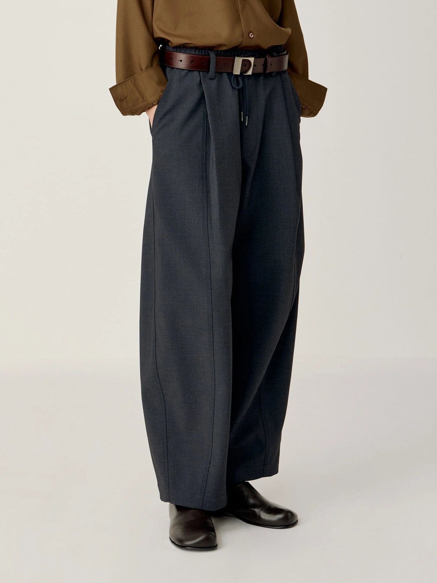 OPICLOTH Classic Drawstring Ankle Pants