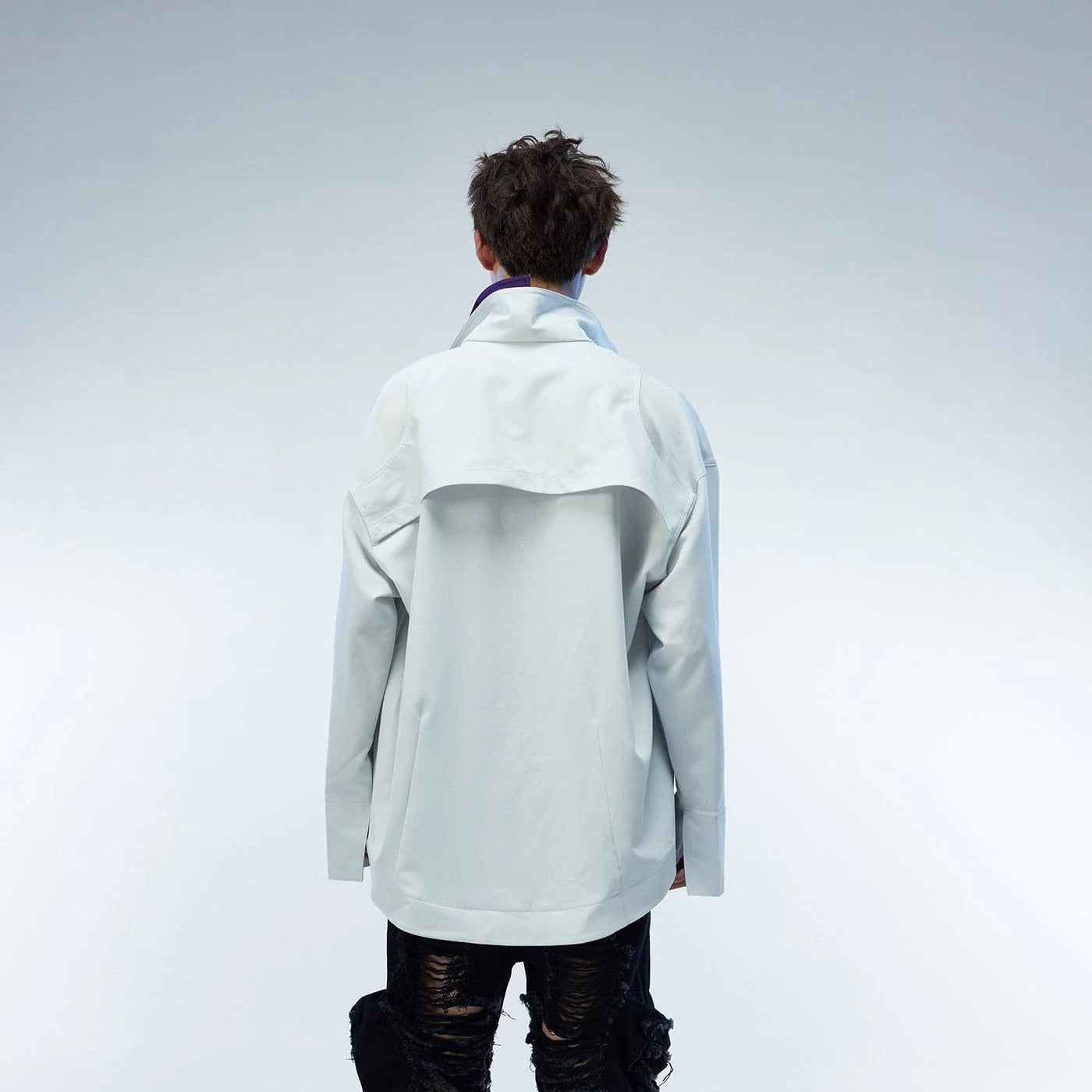 WHISTLEHUNTER Modern Caped Oversized Shirt