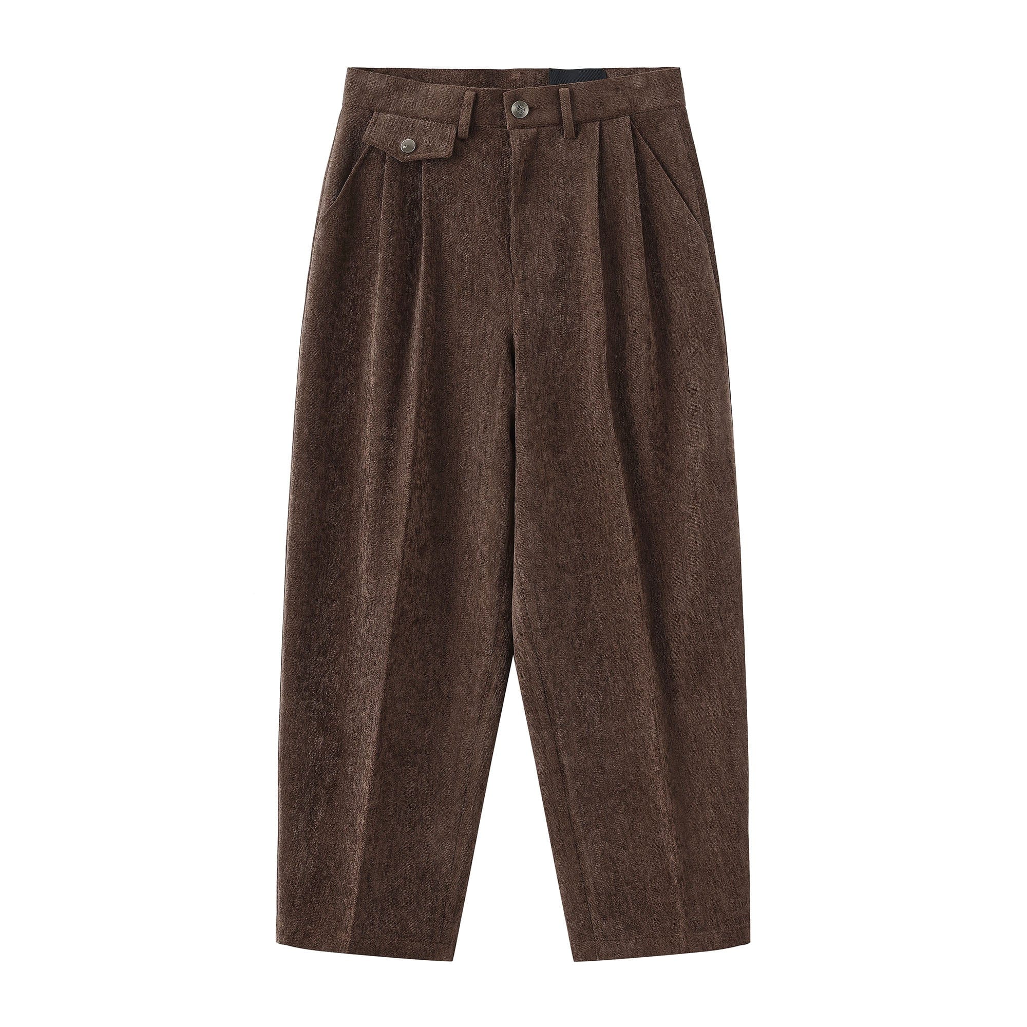 ORAL UTOPIA Pleated Oversized Tapered Pants