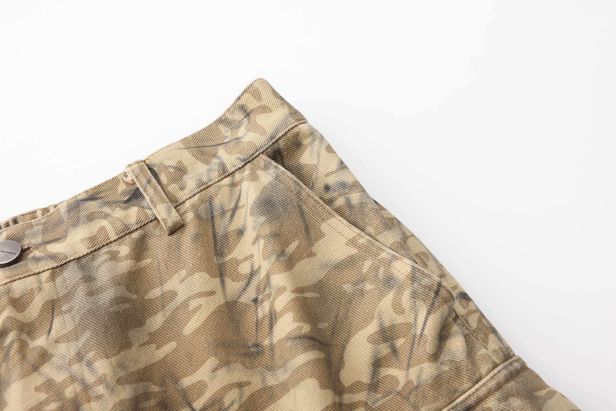 VANN VALRENCE Detachable Two-Tone Paneled Cargo Jeans