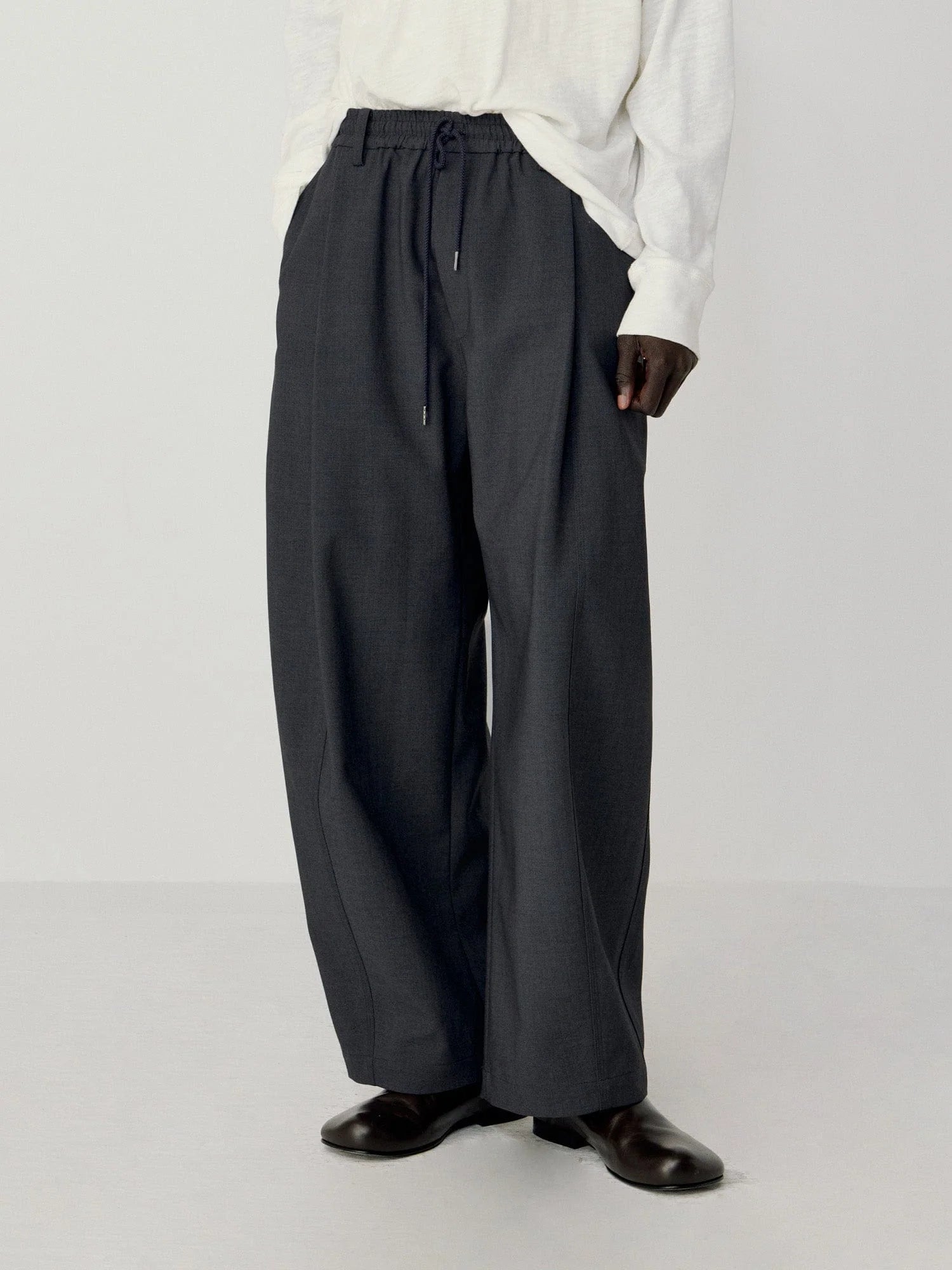 OPICLOTH Classic Drawstring Ankle Pants