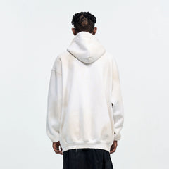 ULIPERY Dirty Fit Frayed Heavyweight Oversized Hoodie