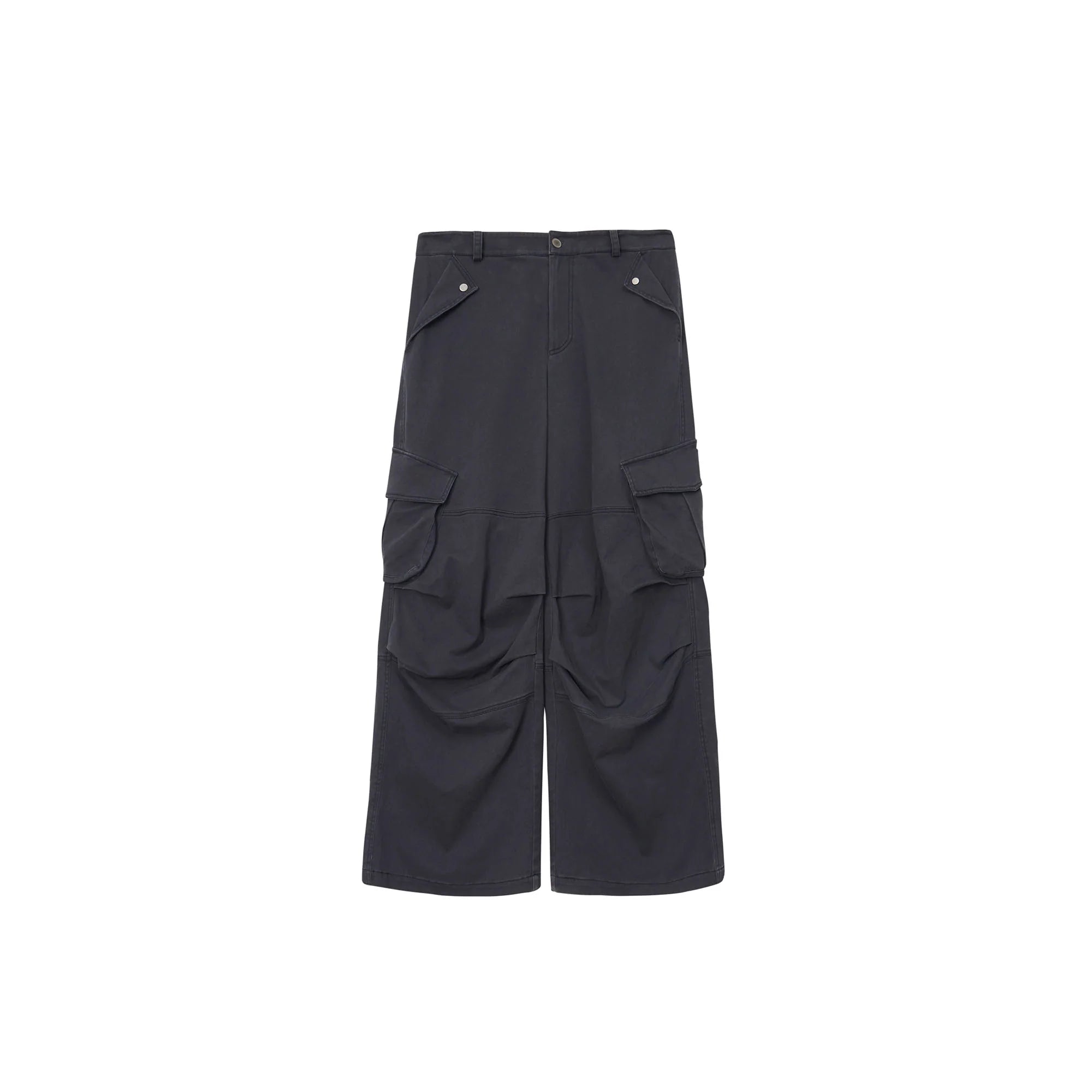 ERROR CODE ROBOT Pleated Knee Slant-Pockets Cargo Pants