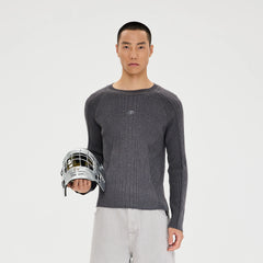 CATSSTAC Essential Slim Rib Wool-Blend Sweater