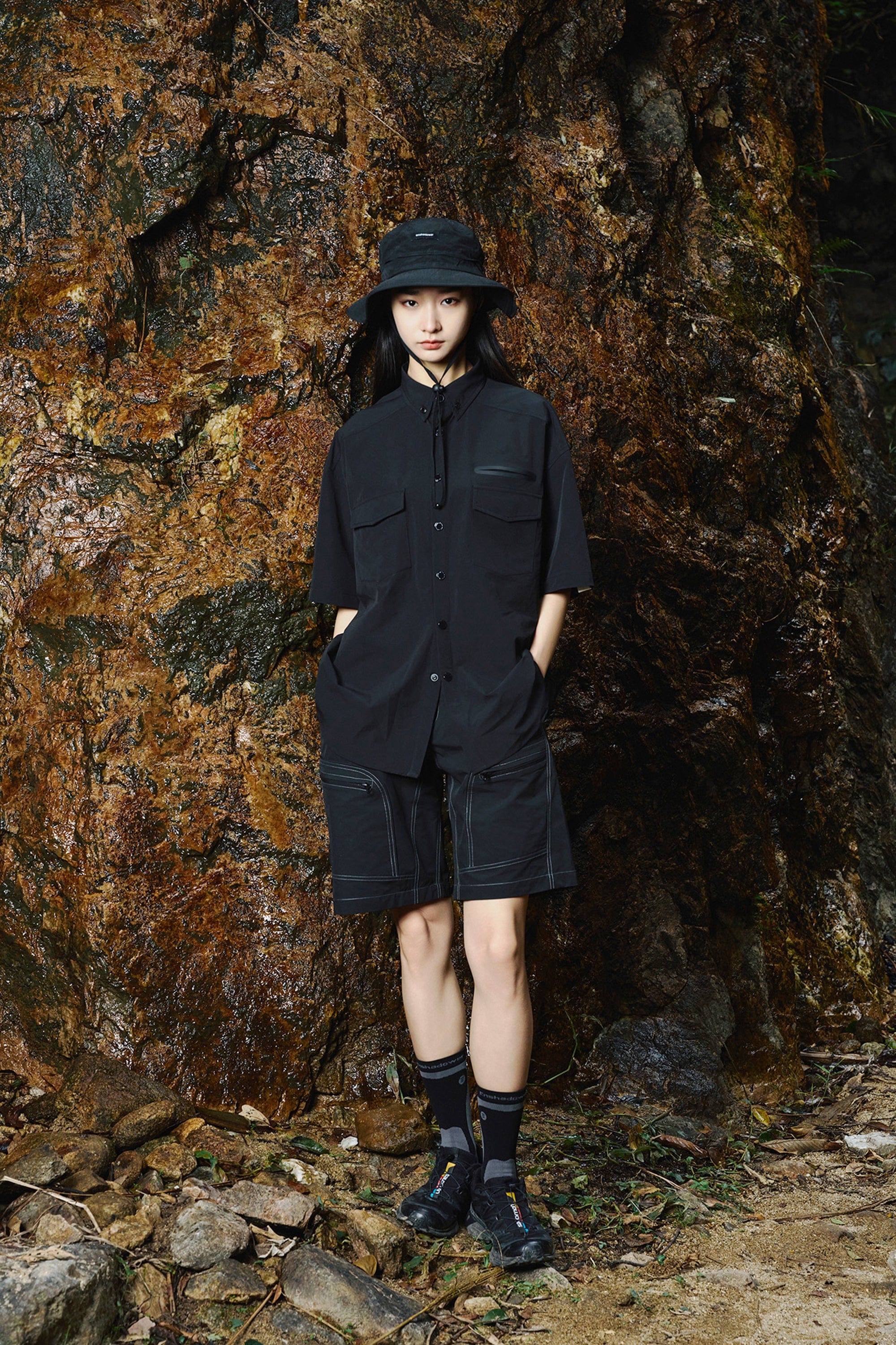 ENSHADOWER Deconstructed Multi Pockets Utility Shorts