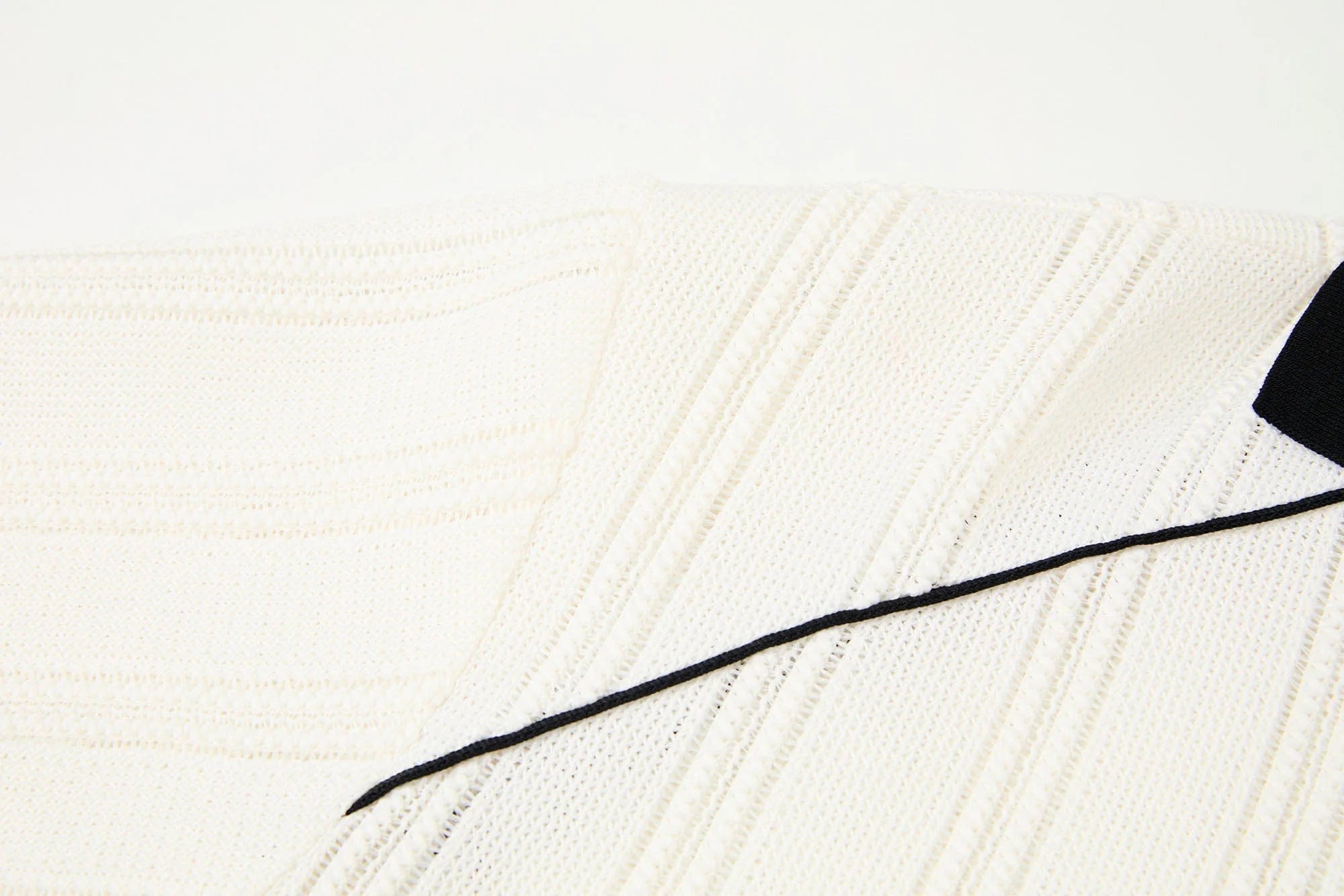 ORGANIC EMOTION Retro Sheer Striped Knit Raglan Jersey