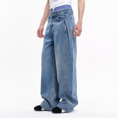 LEONSENSE Essential Oversized Curved Jeans