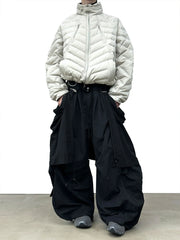 RELABEL V-Segment Ribcage Puffer Jacket White