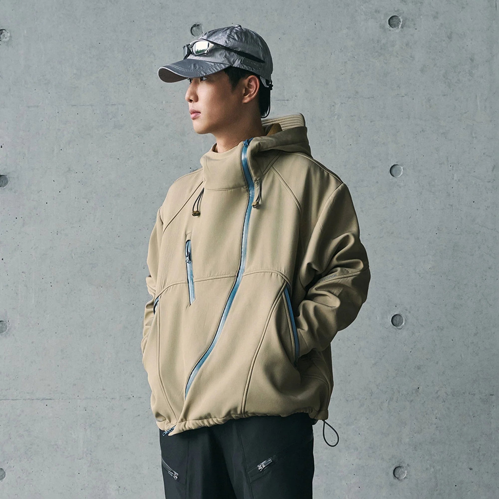 ENSHADOWER Deconstructed Asymmetrical Windbreaker