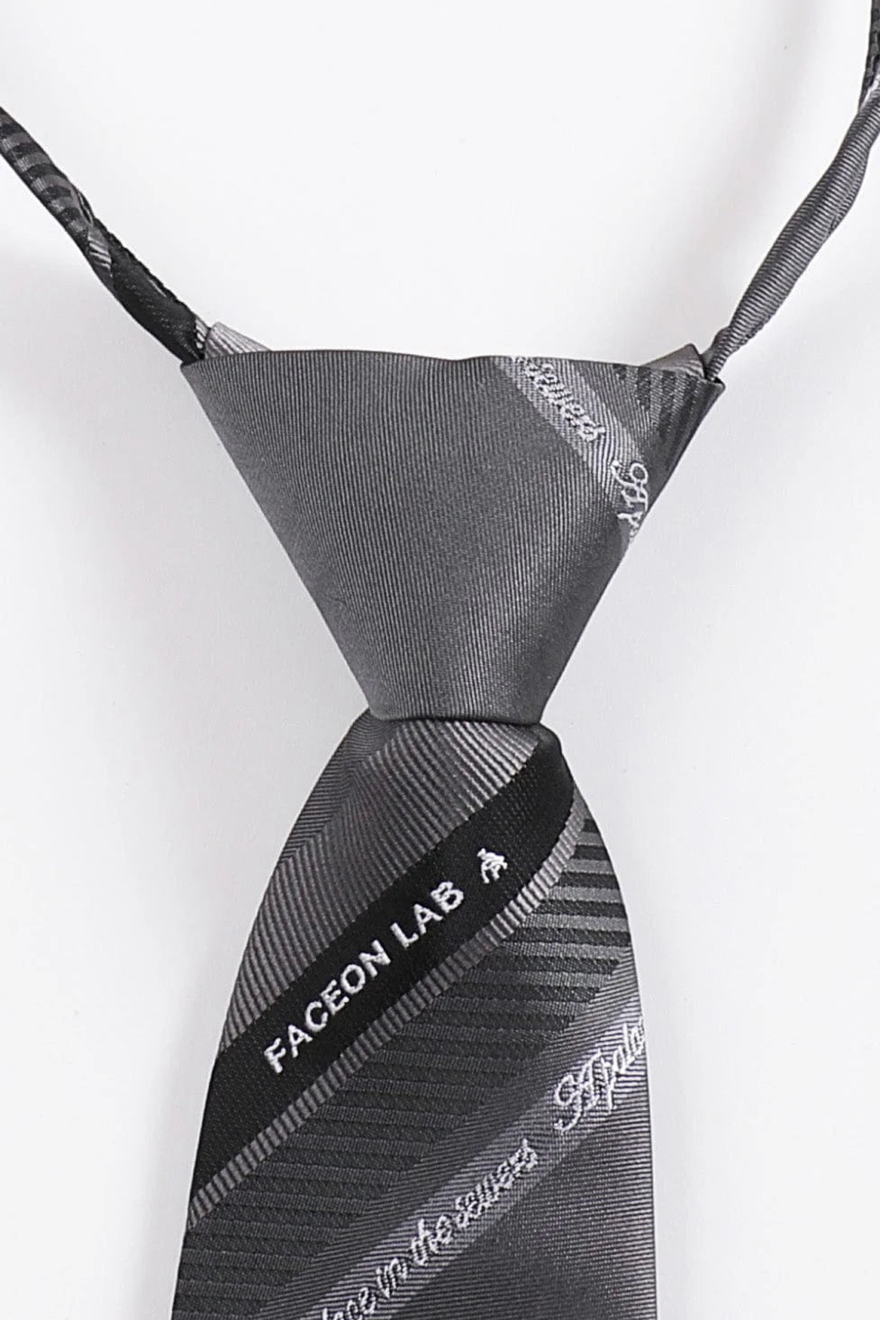 FACEONLAB Slanted Striped Zip Tie