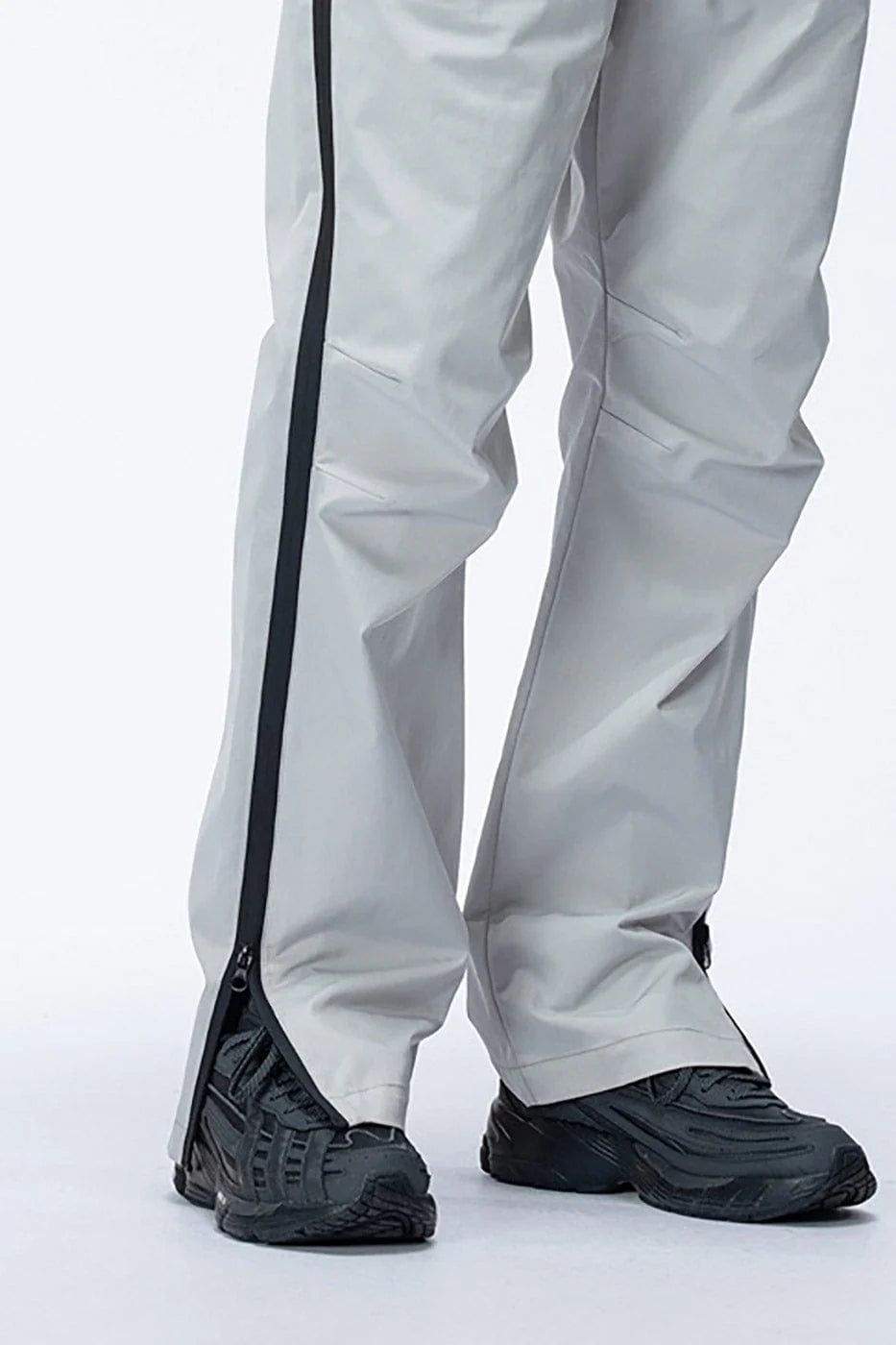 ENSHADOWER Side Zippers Crinkled Water-Proof Pants