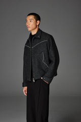 CATSSTAC Contrast-Stitched Wool-Blend Jacket