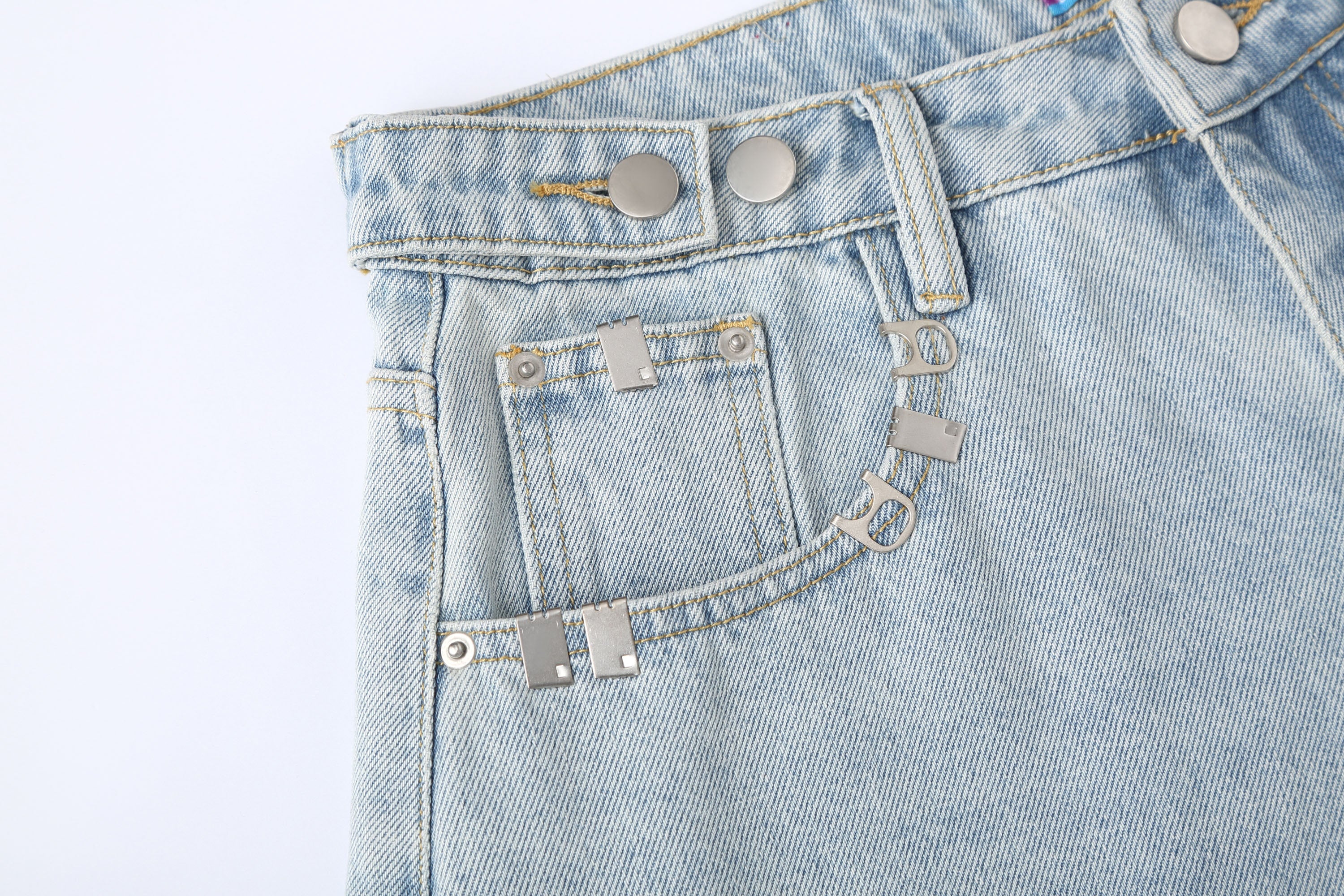 CLP Essential Washed Oversized Curved-Leg Jeans