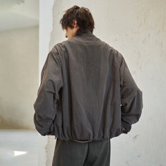 GONGHE REPUB High-Neck Elastic Hem Utility Blouson