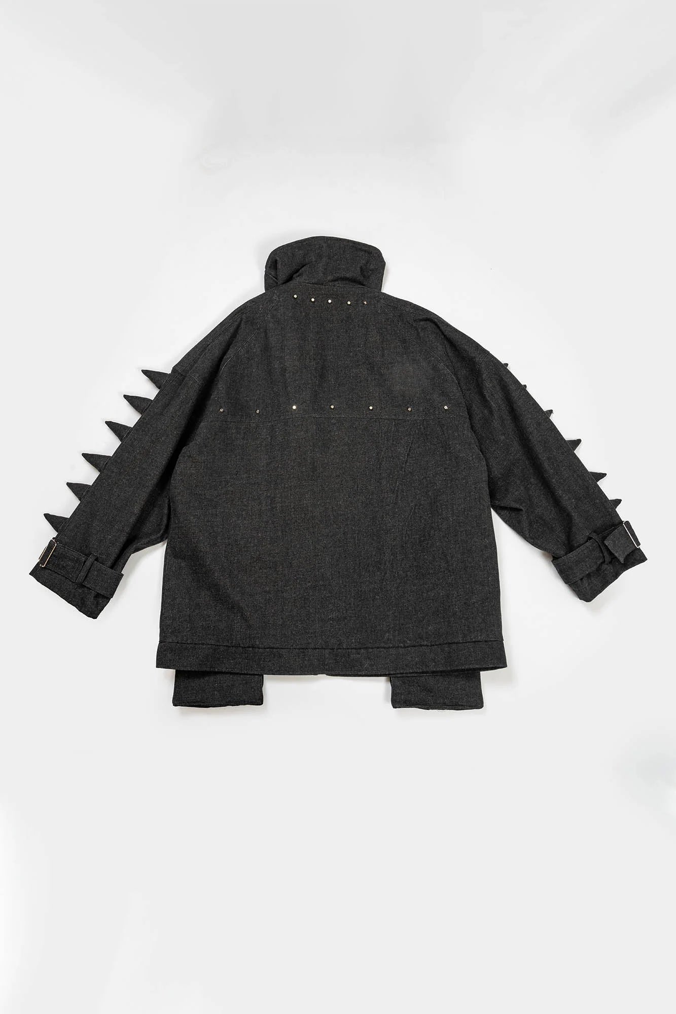 KADAKADA Spiked Multi-Pocket Denim Jacket