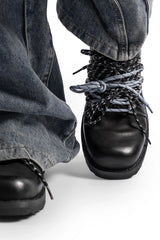 REWRITE Contrast Rope-Laced Leather Derby Shoes