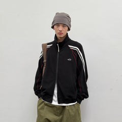 ROARINGWILD A ARCH Retro Stripe Raglan Track Jacket