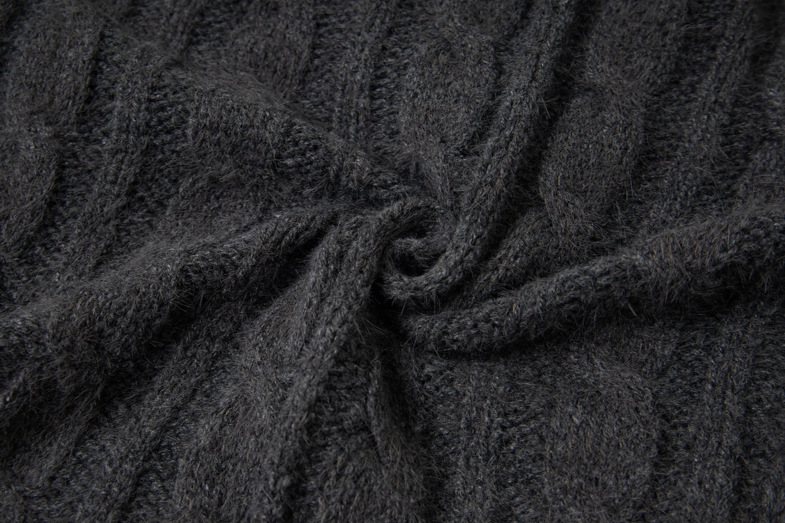CLP Detachable Capelet Collar Layered Sweater
