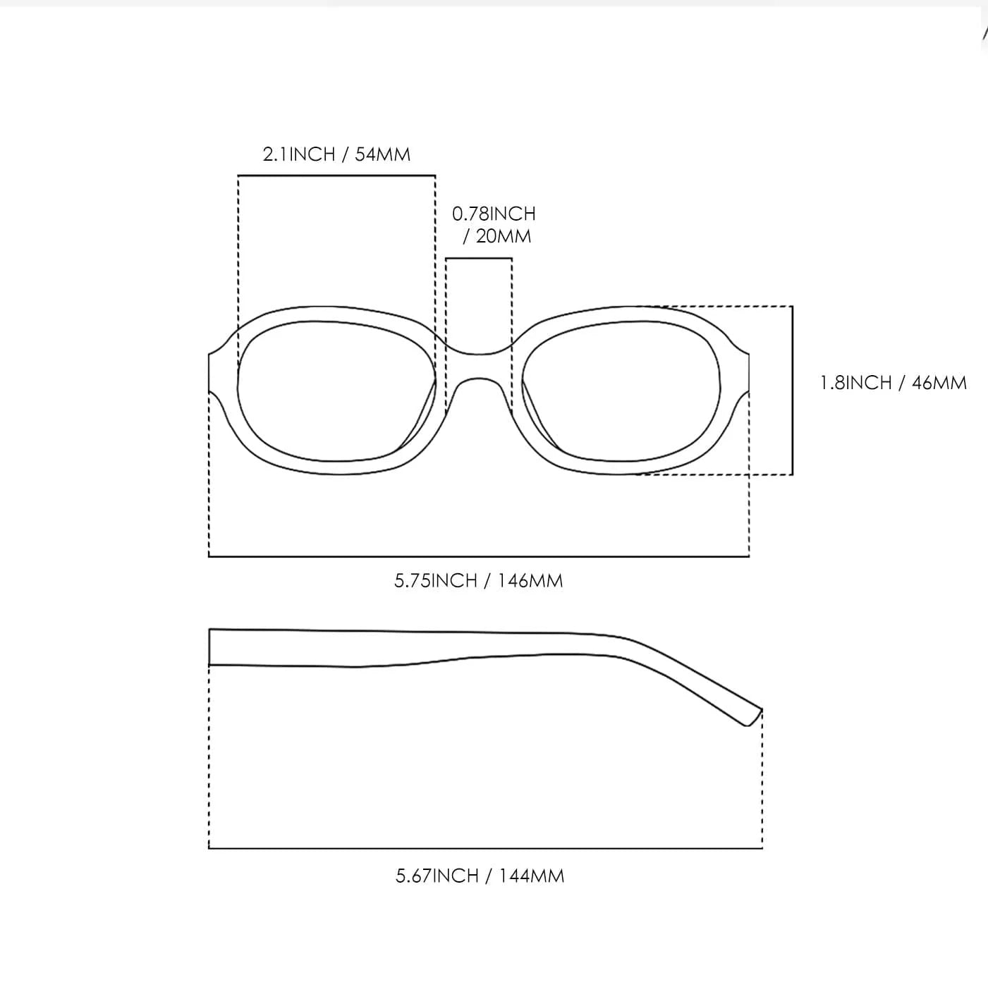 UNDERWATER Matte Black Oval Sunglasses