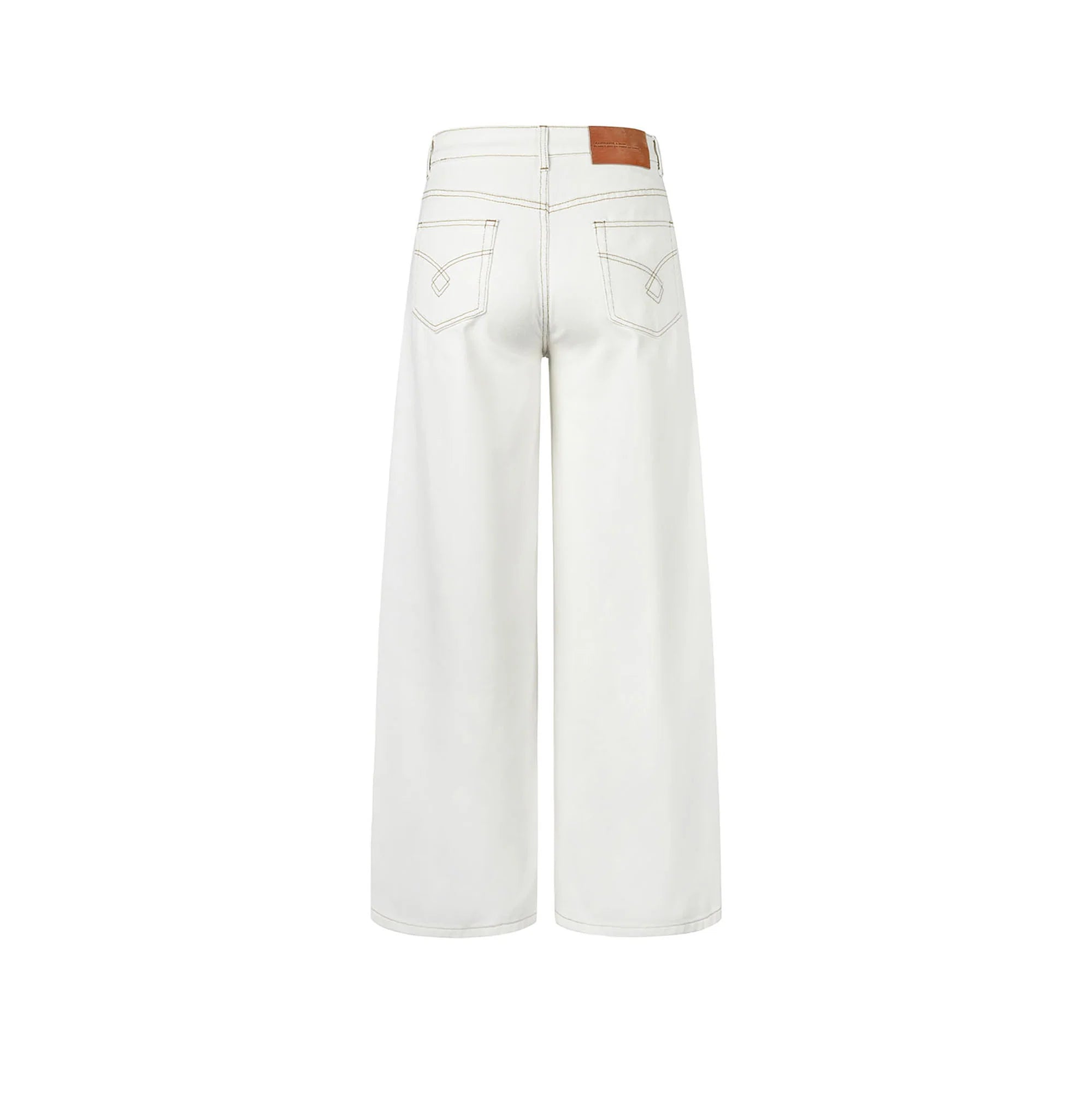 OKAYTHXBYE Classic Pleated Wide-Leg Jeans