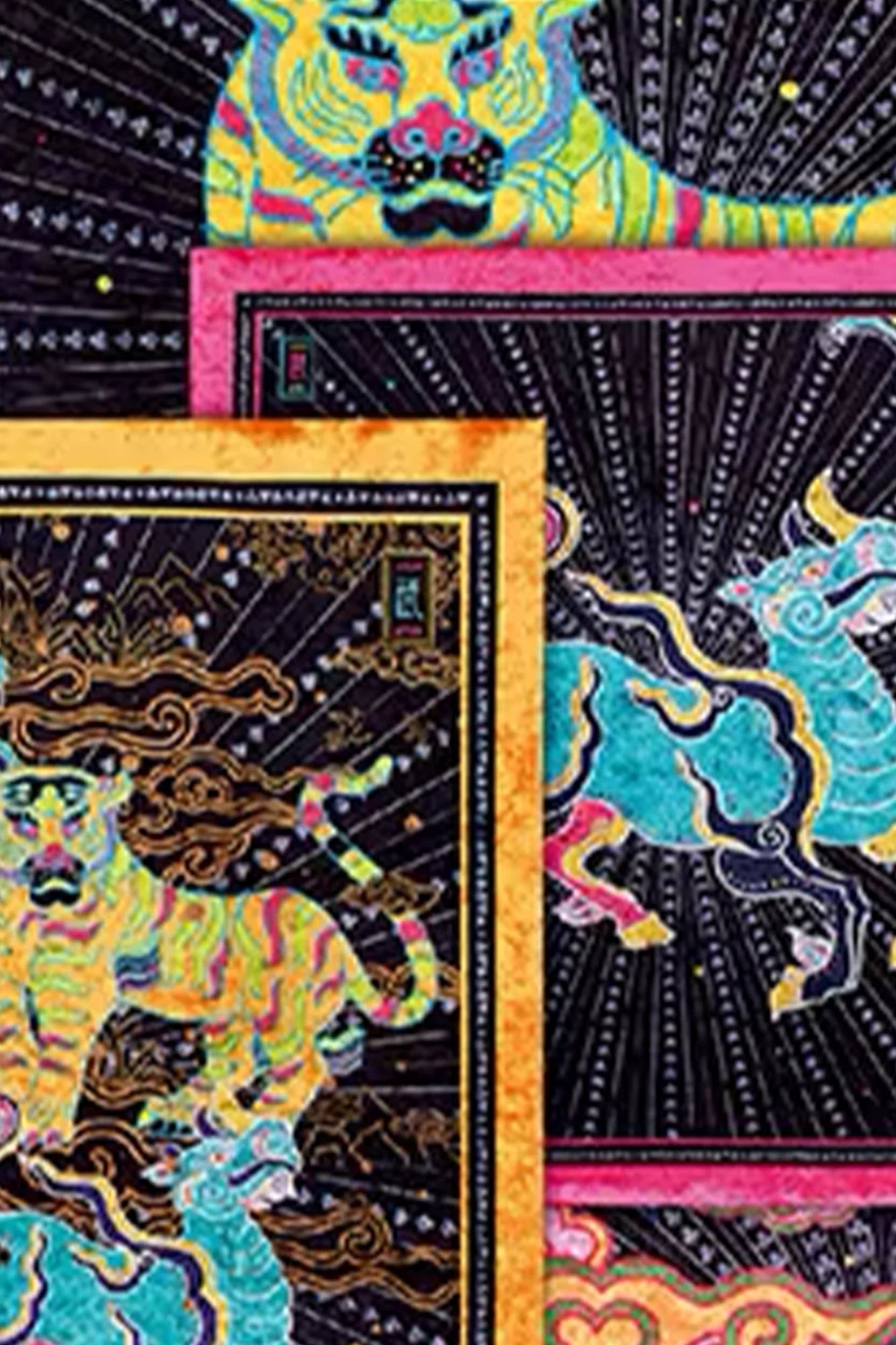 MASH UP ASIA Mythic Beast Heartburst Decorative Art Print