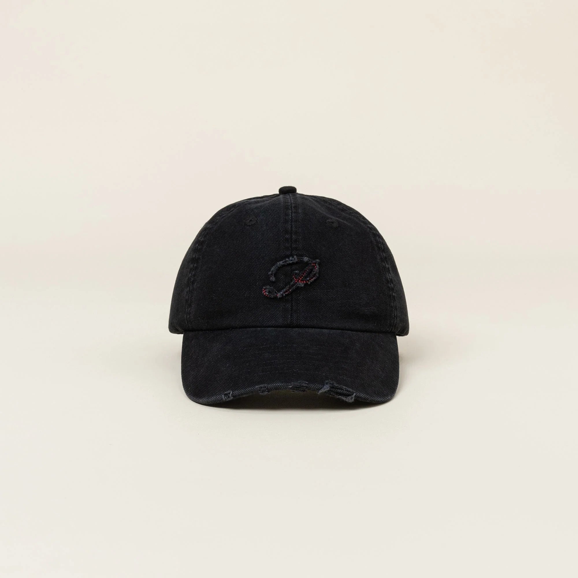 OPICLOTH Distressed LOGO Embroidered Cap