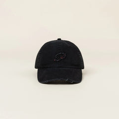 OPICLOTH Distressed LOGO Embroidered Cap