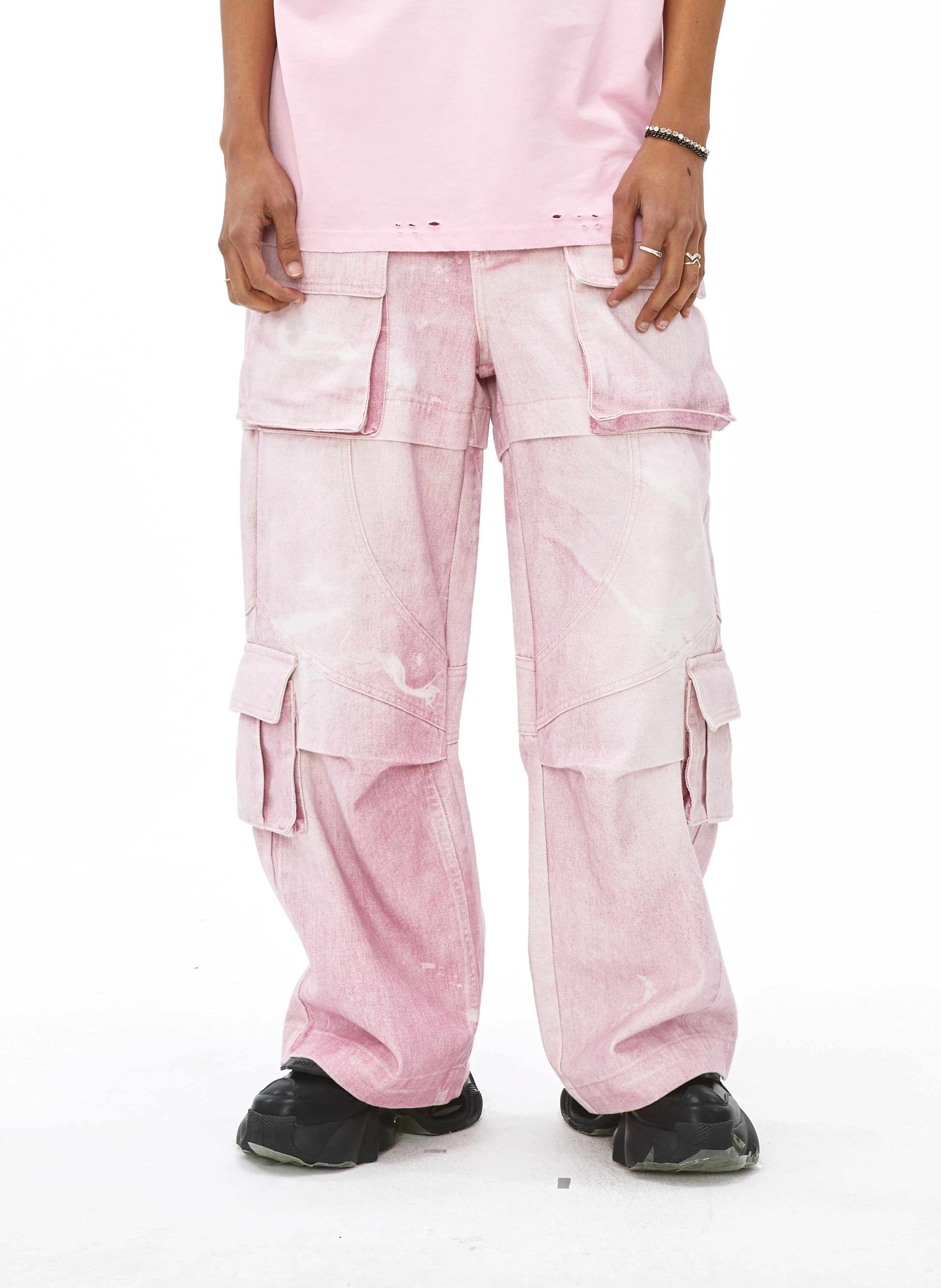 VANN VALRENCE Structural Multi-Pockets Cargo Jeans
