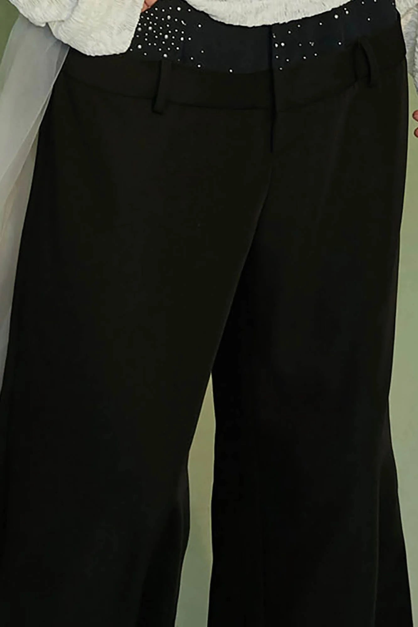JIECHI Diamond Double-Waist Trousers