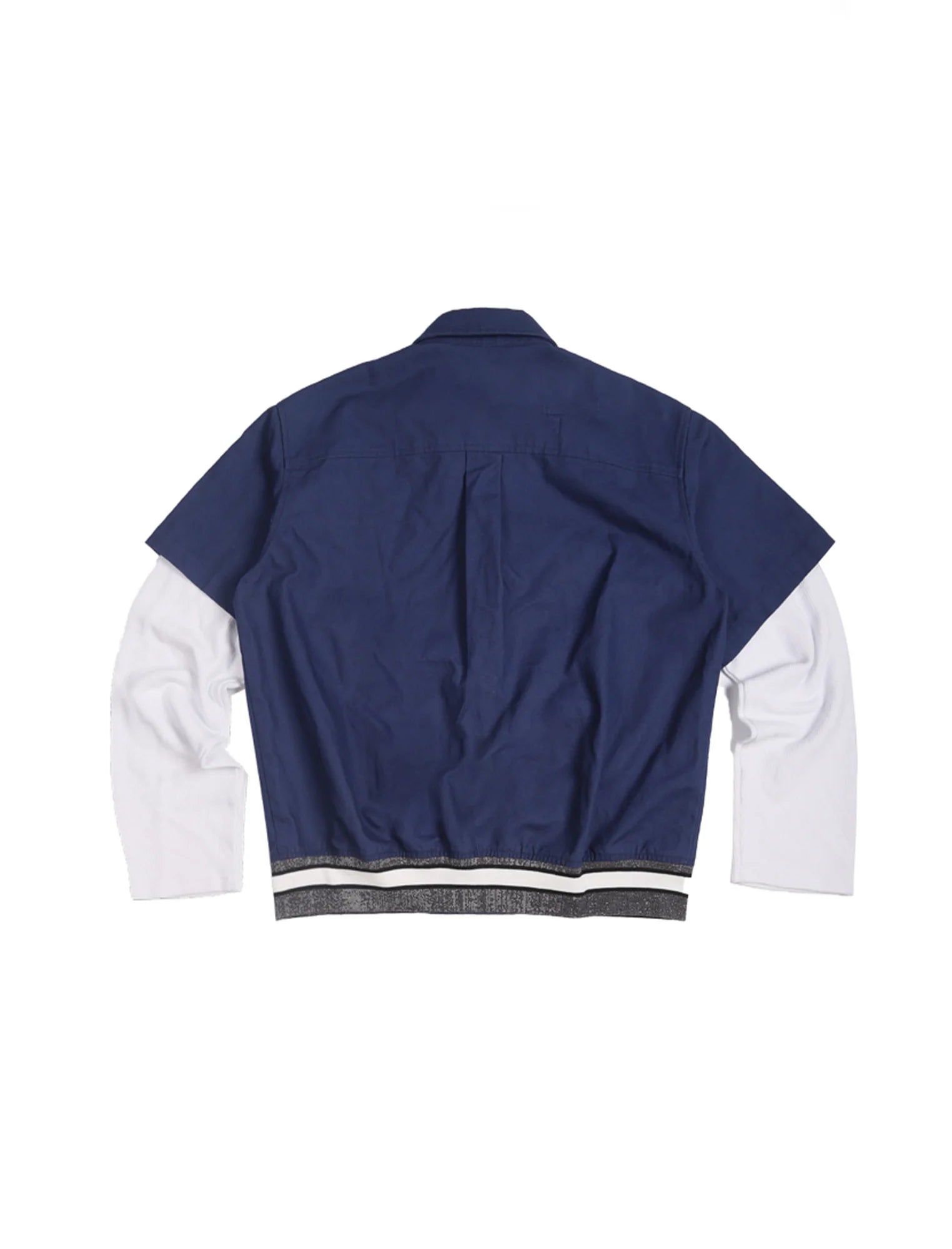 TRECLUB Hook-Buckle Layered Canvas Jacket
