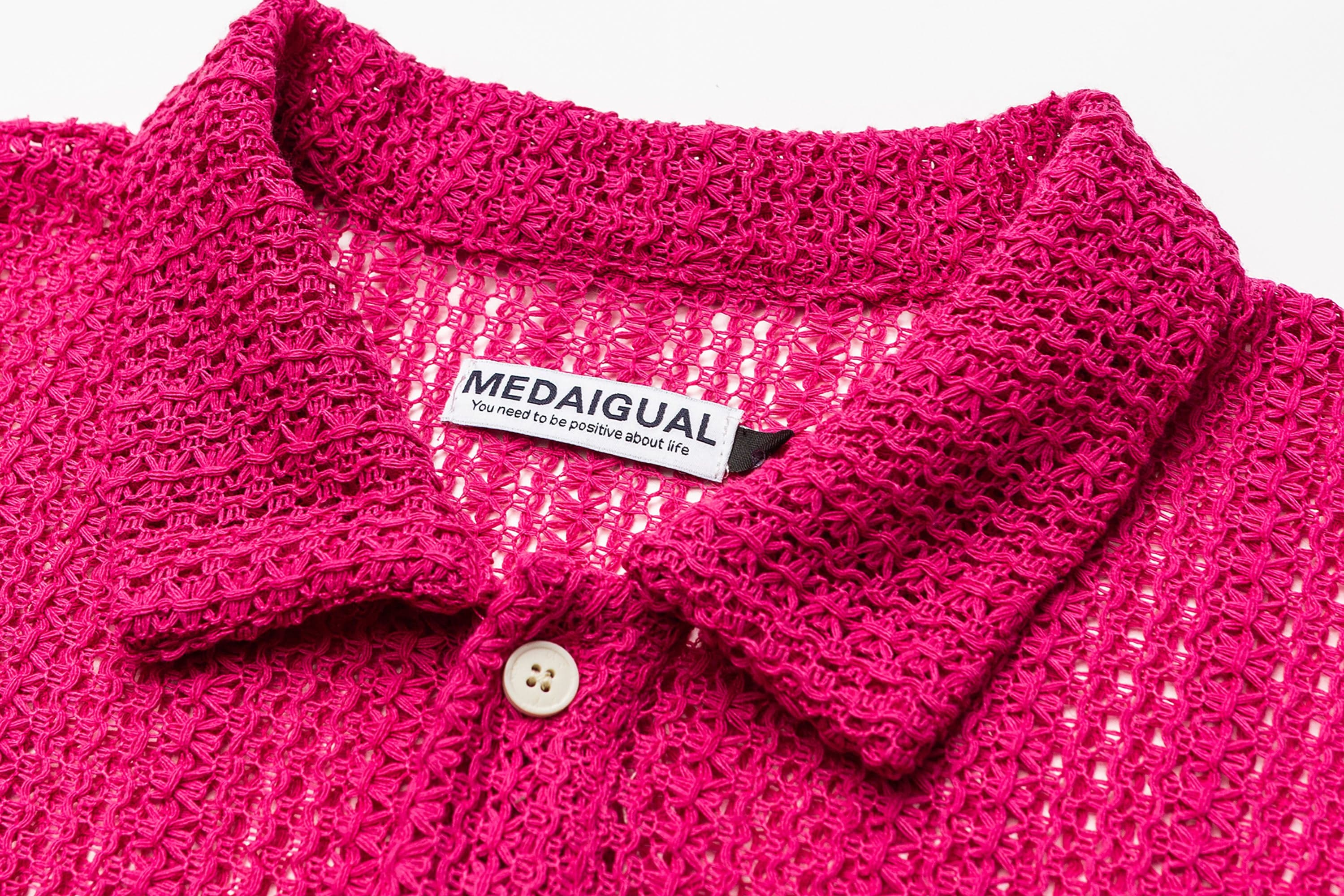 ME DA IGUAL Crochet Polo Oversized T-Shirt