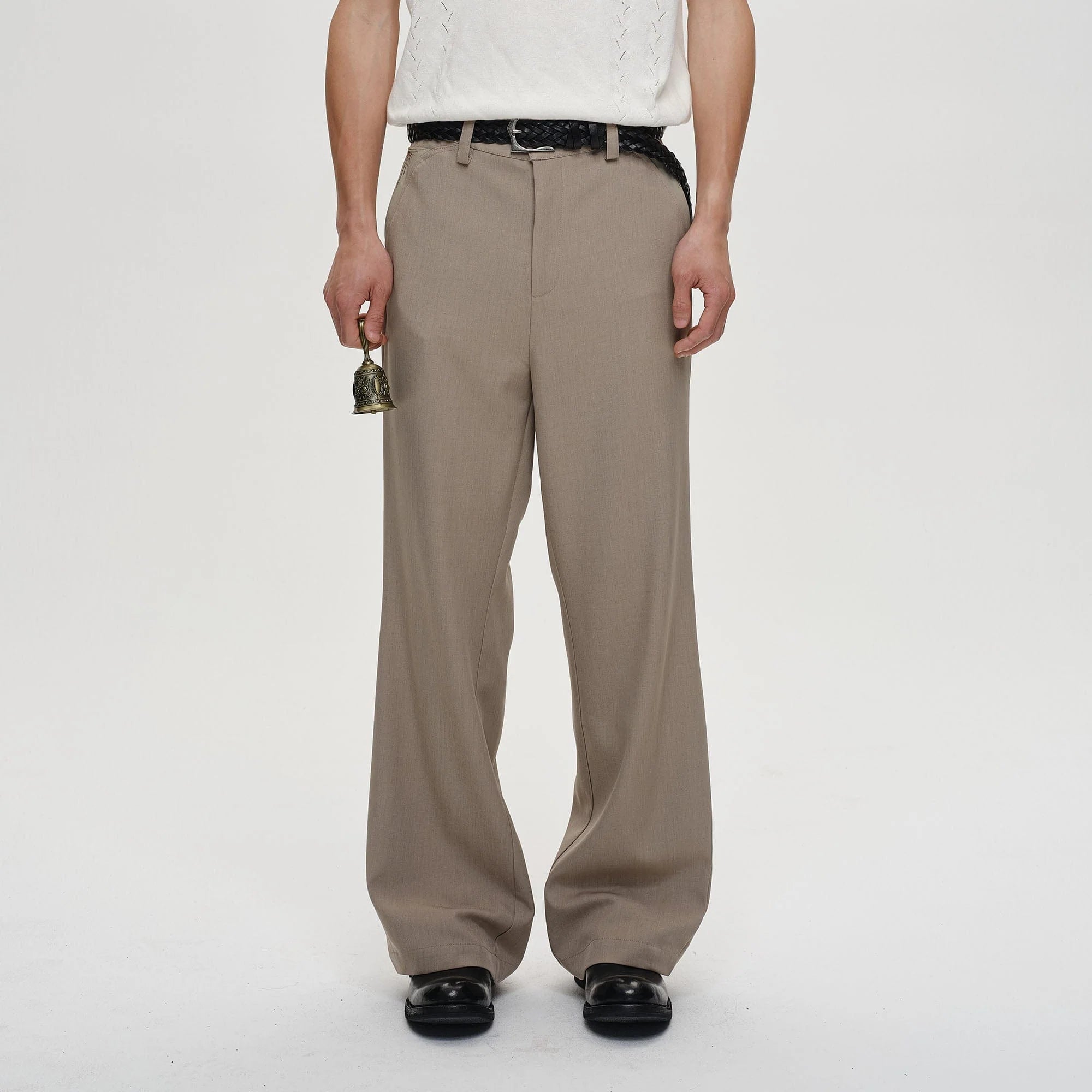CATSSTAC Minimal Patch Wide-Leg Trousers
