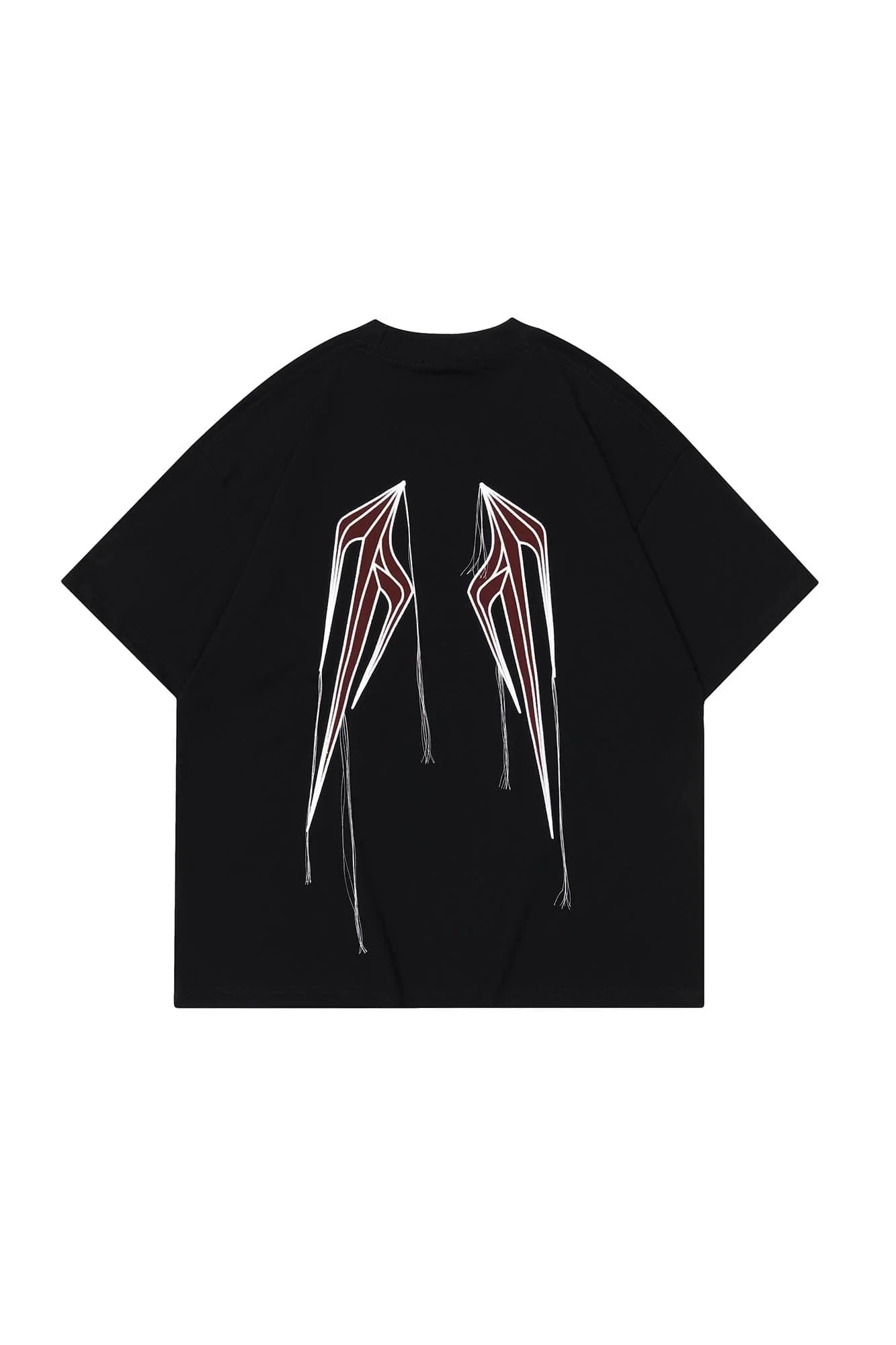 OVDY Wing Embroidered Patch Oversized T-Shirt