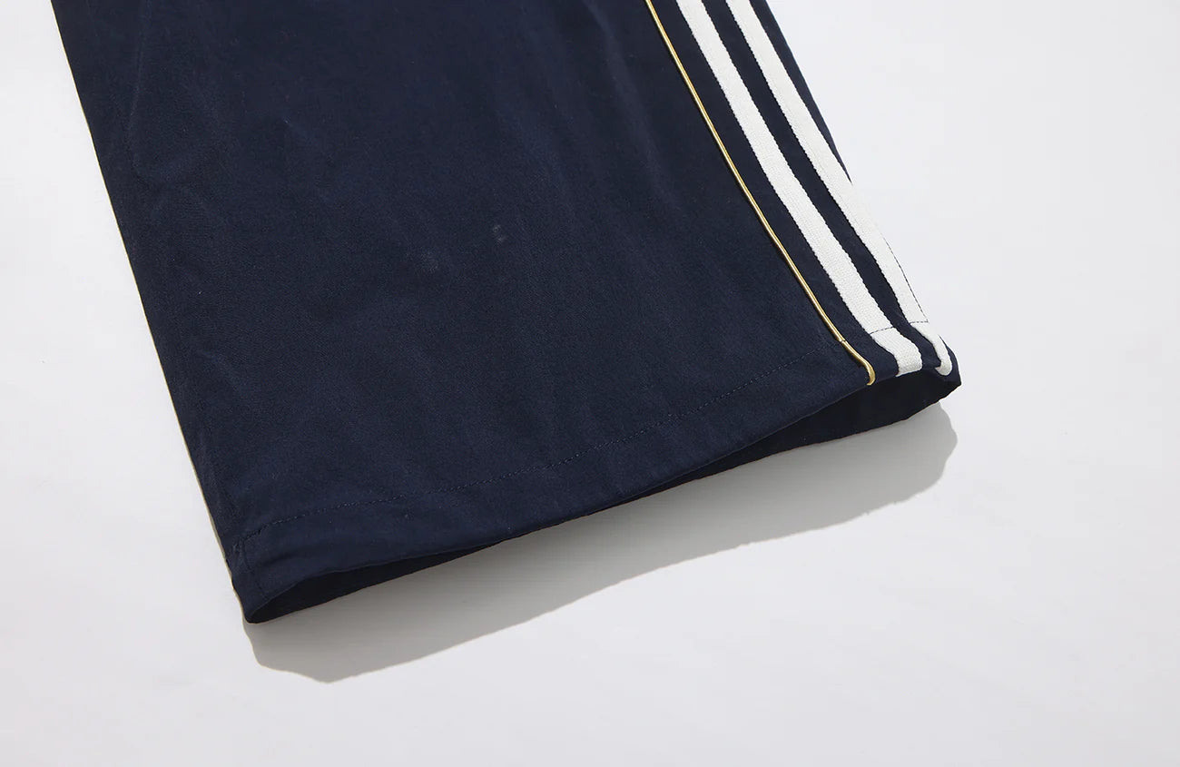 UMAMIISM Striped Drawstring Quick-Dry Track Pants