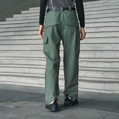 ENSHADOWER Waterproof Pleated Spliced Multi-pocket Pants