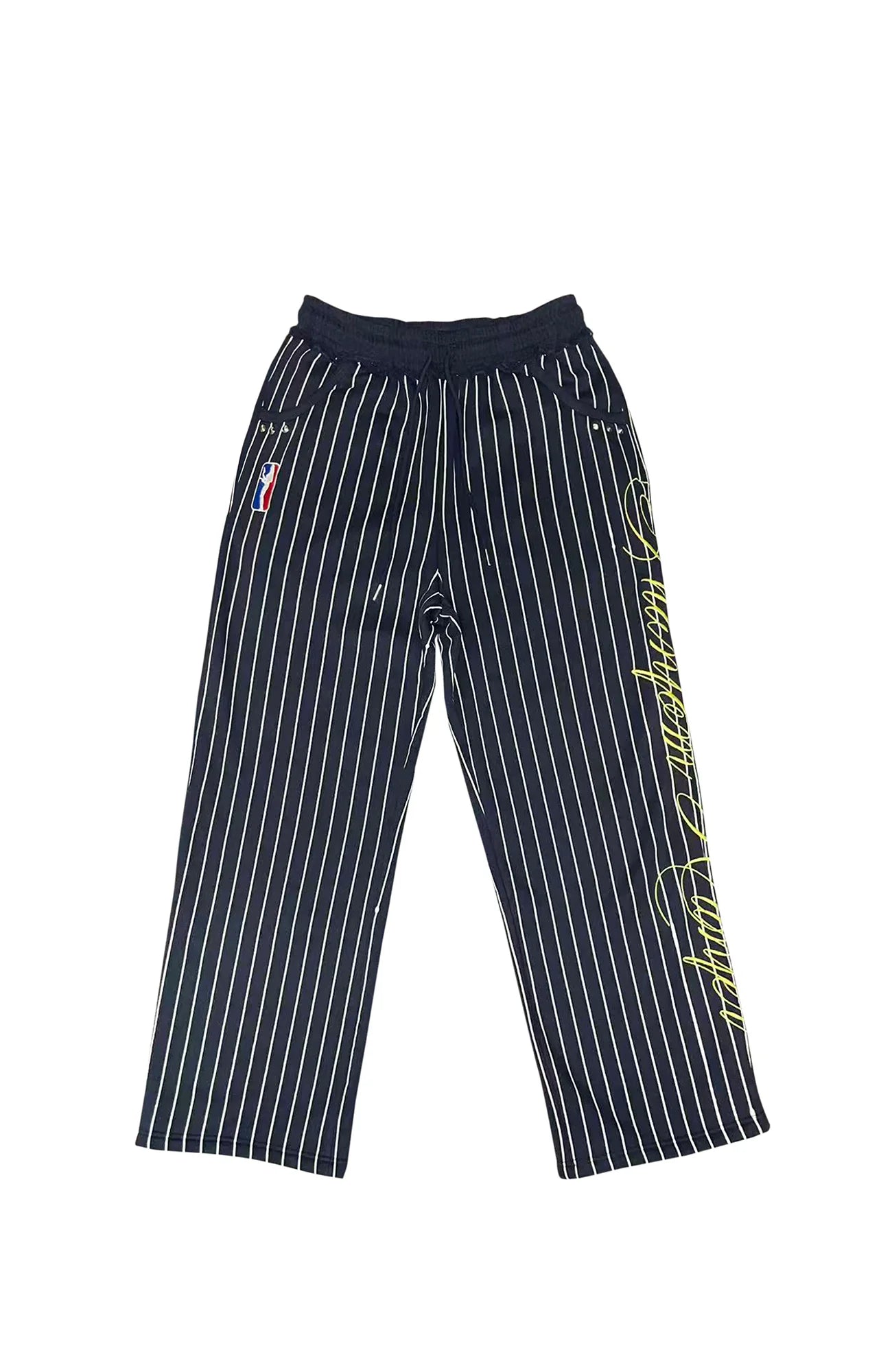 PHANTOMHUNTER Stripe Embroidered Studded Pants