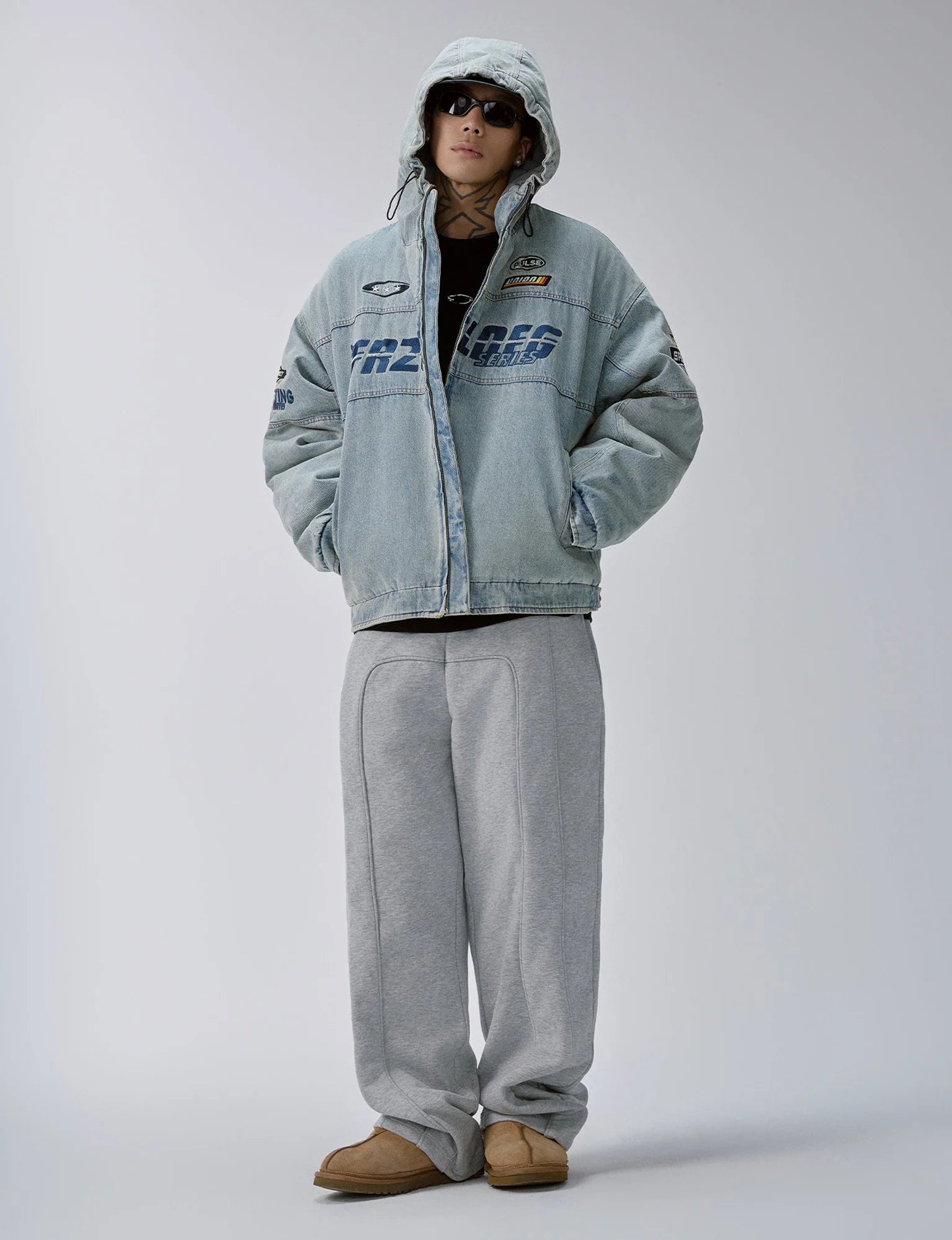 F2CE Stitch Seam Oversized Sweatpants
