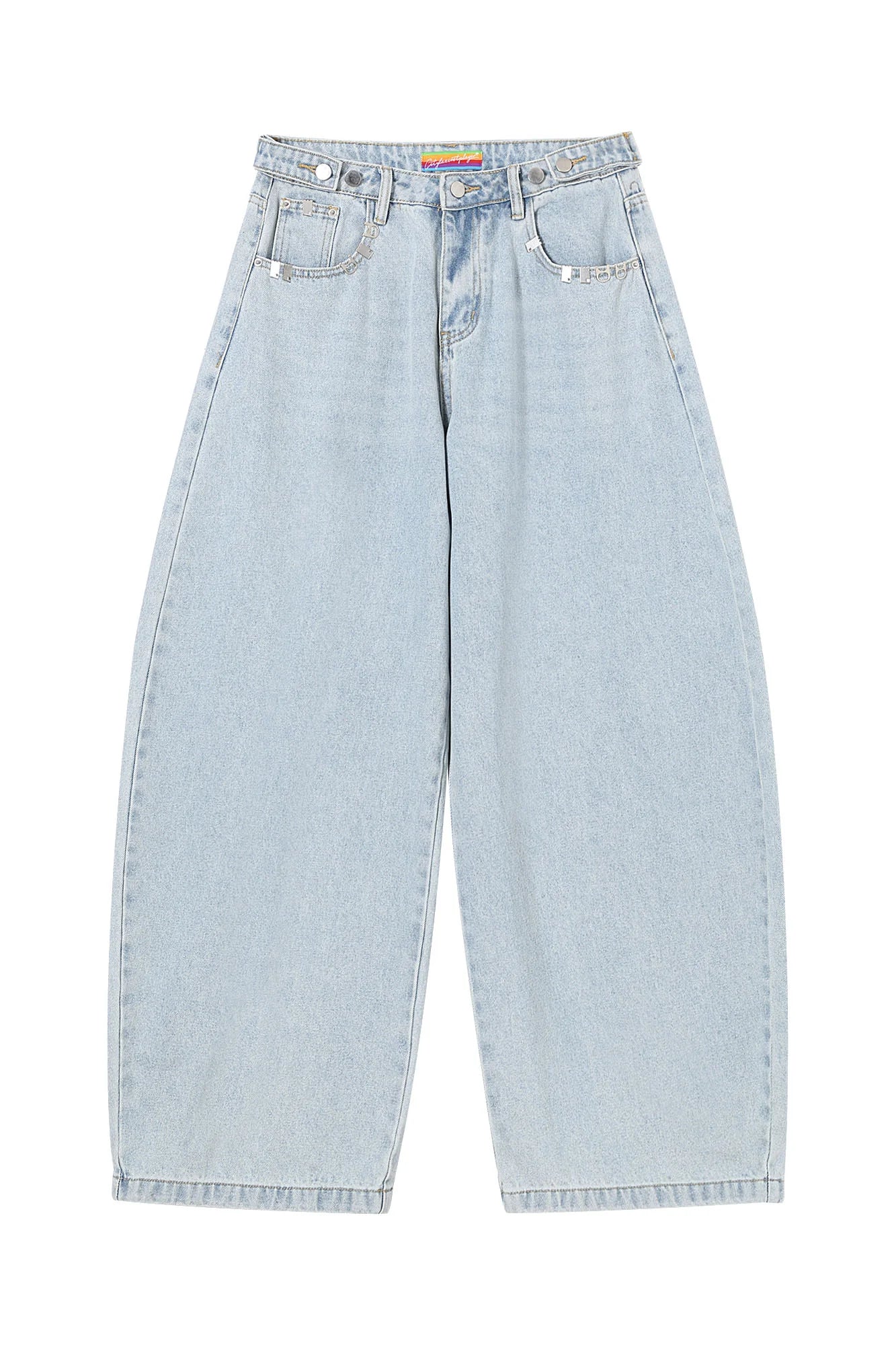 CLP Essential Washed Oversized Curved-Leg Jeans
