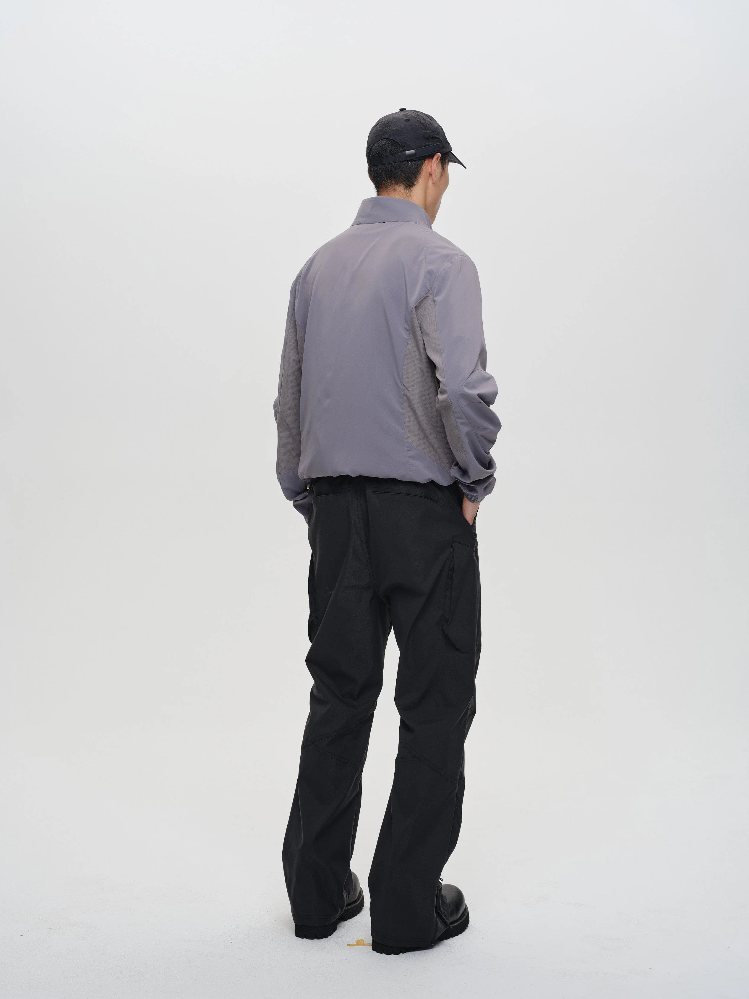 CATSSTAC Tech Paneled Zipper Pockets Elastic Waist Pants